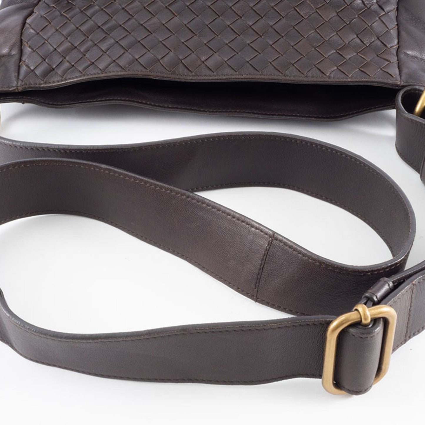 Bottega Veneta Intrecciato, Brown, Leather, shoulder