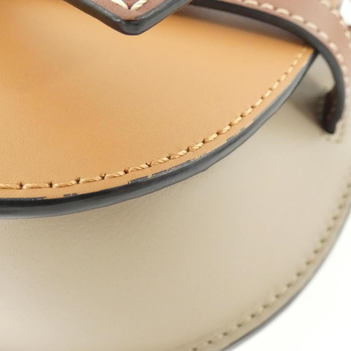 Loewe Gate, Grey, Leather, shoulder