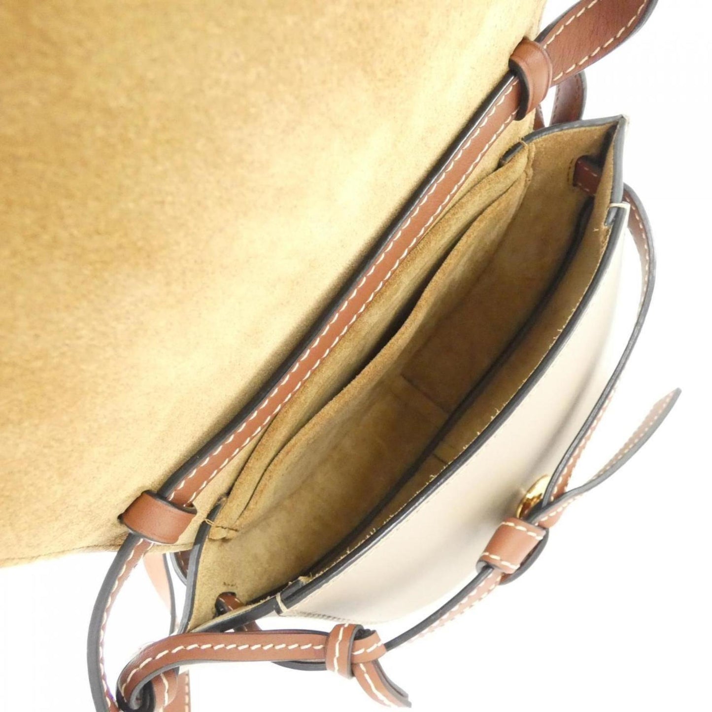 Loewe Gate, Grey, Leather, shoulder