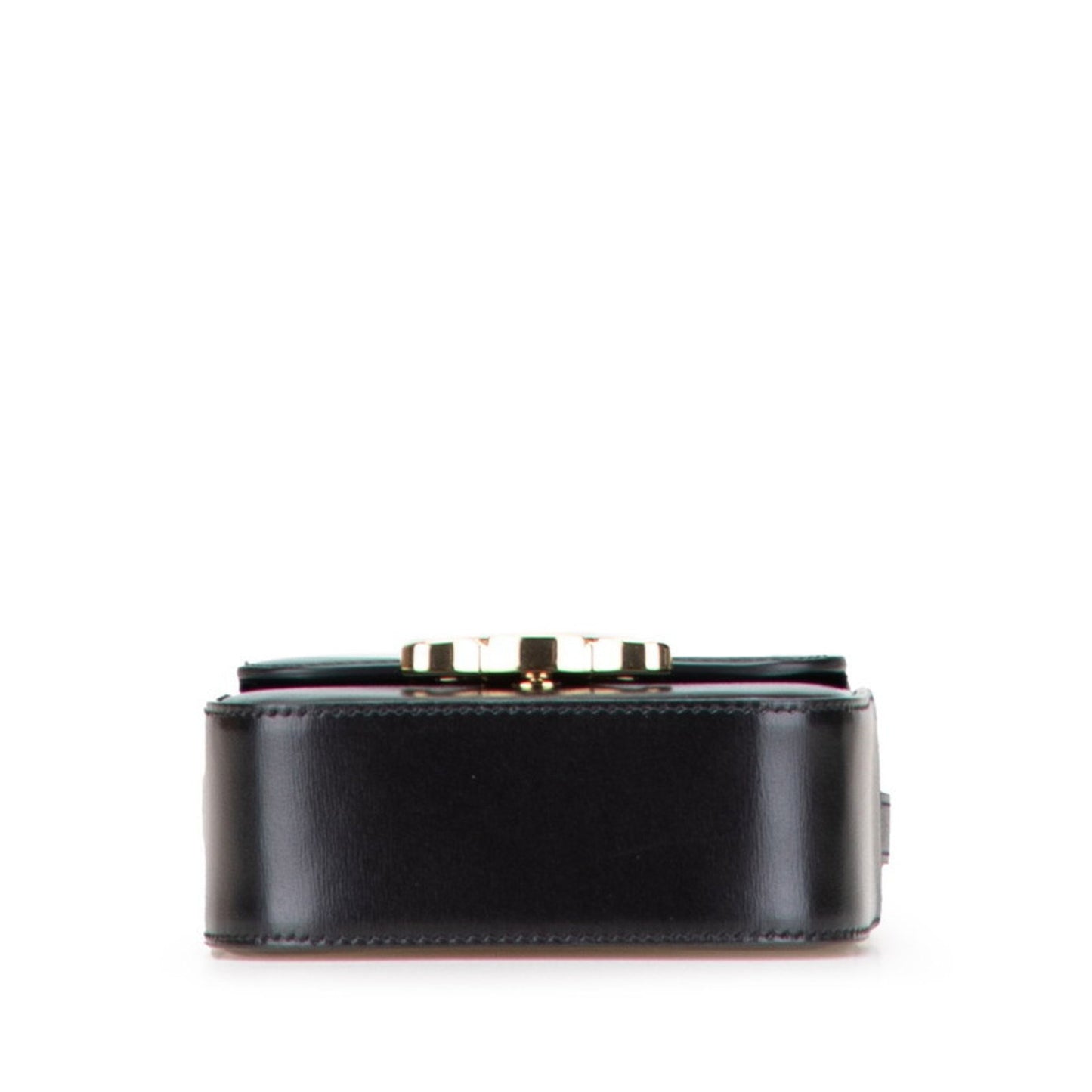 Céline Triomphe Vintage, Black, Leather, shoulder