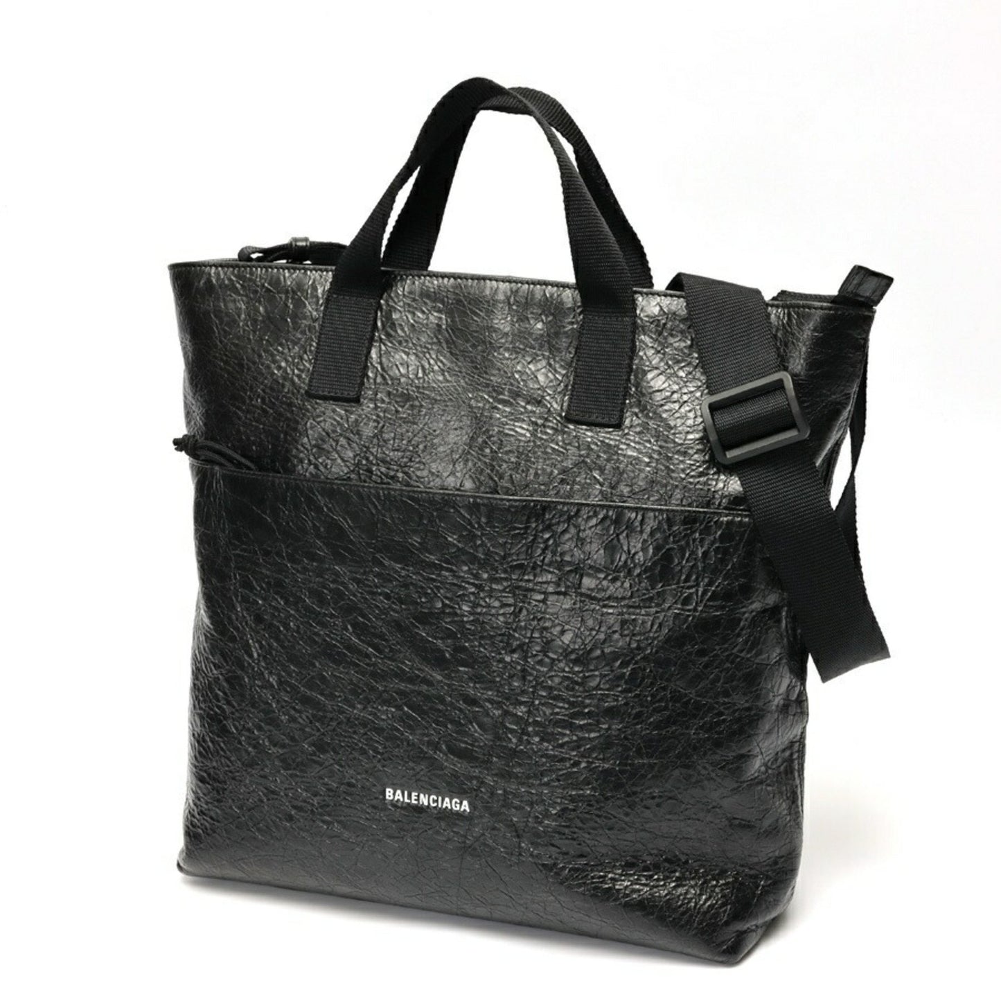 Balenciaga Explorer, Black, Leather, shoulder