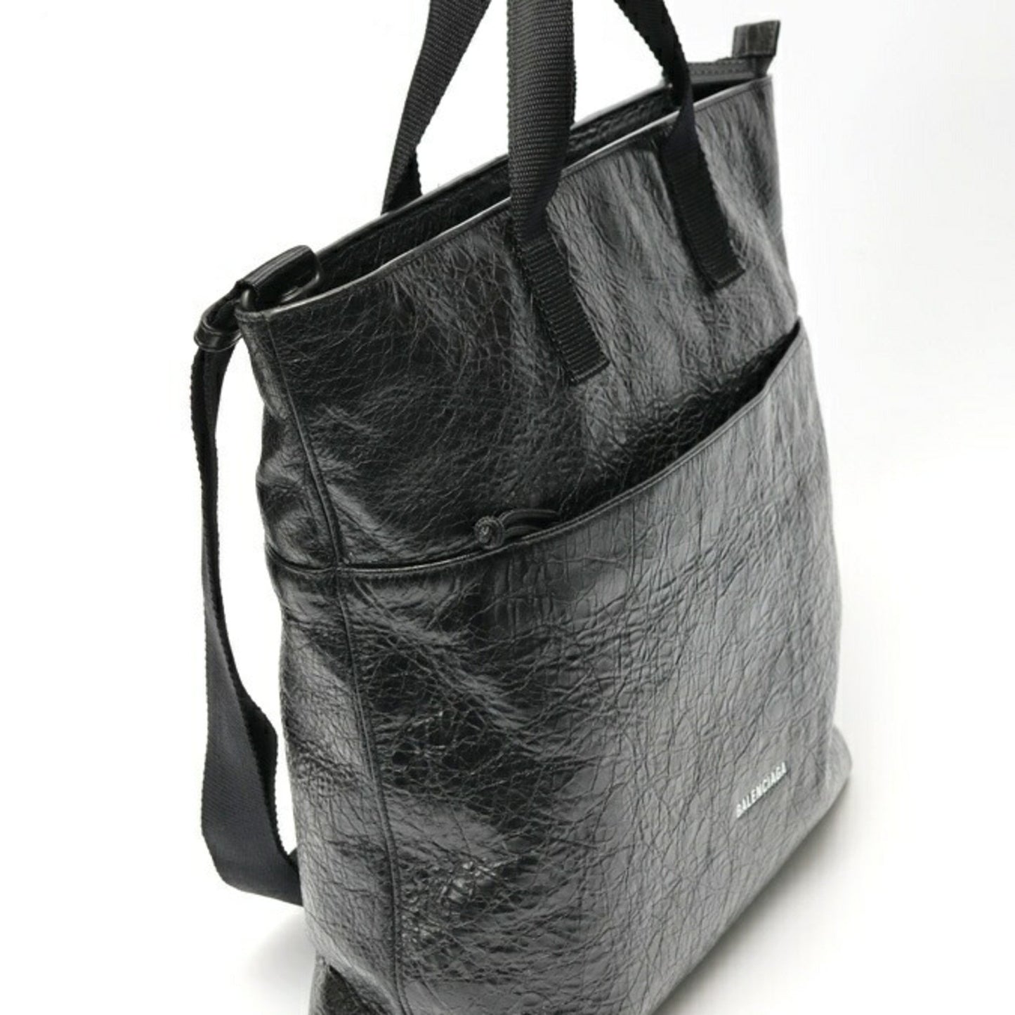 Balenciaga Explorer, Black, Leather, shoulder
