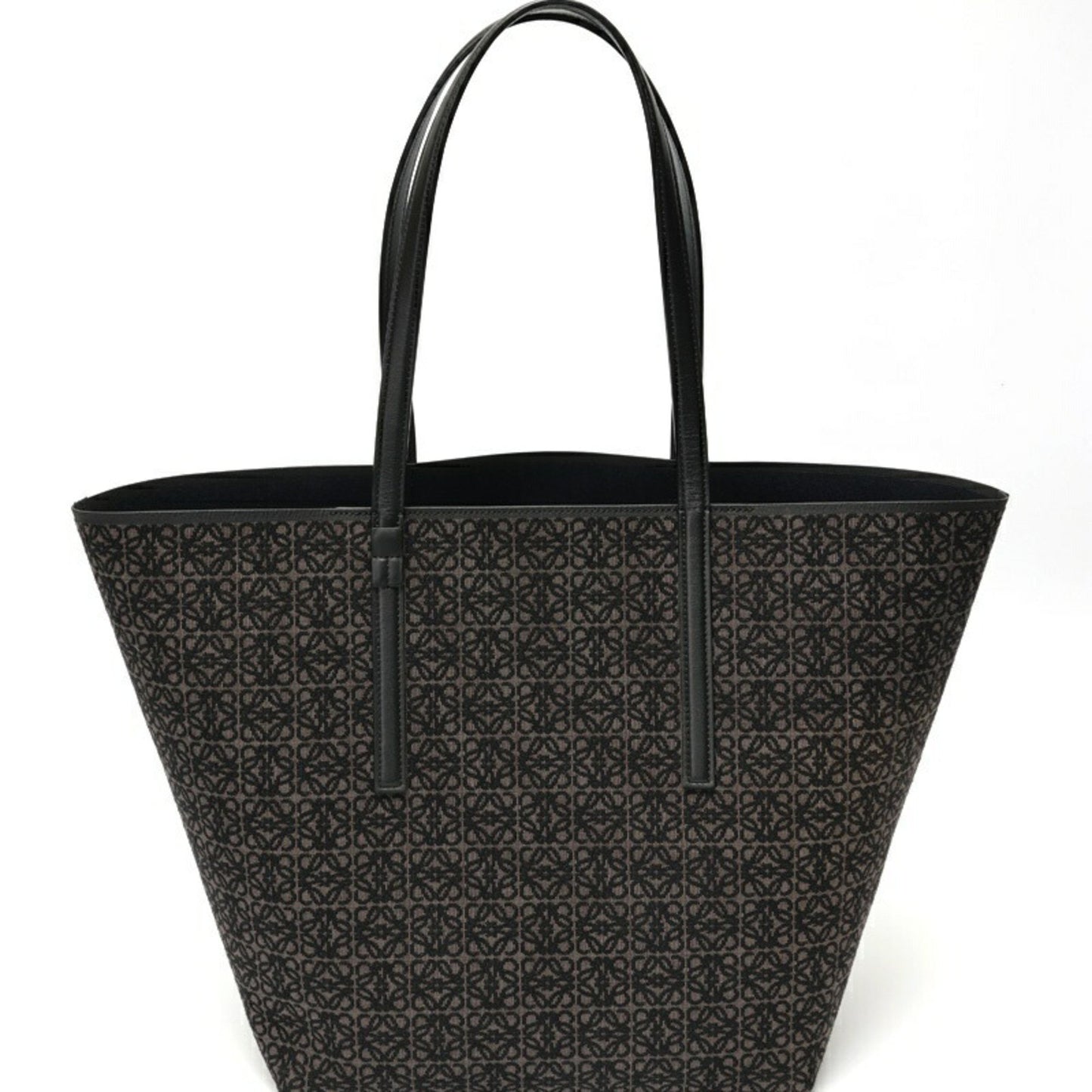 Loewe Anagram Pendant, Black, Canvas, tote