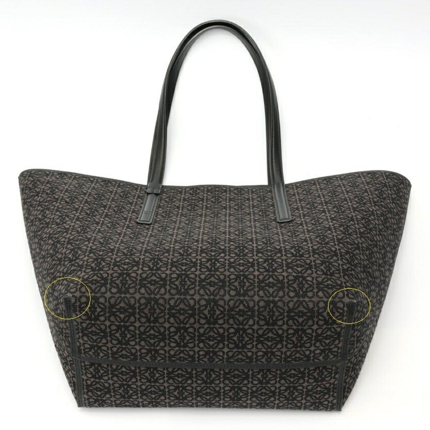 Loewe Anagram Pendant, Black, Canvas, tote