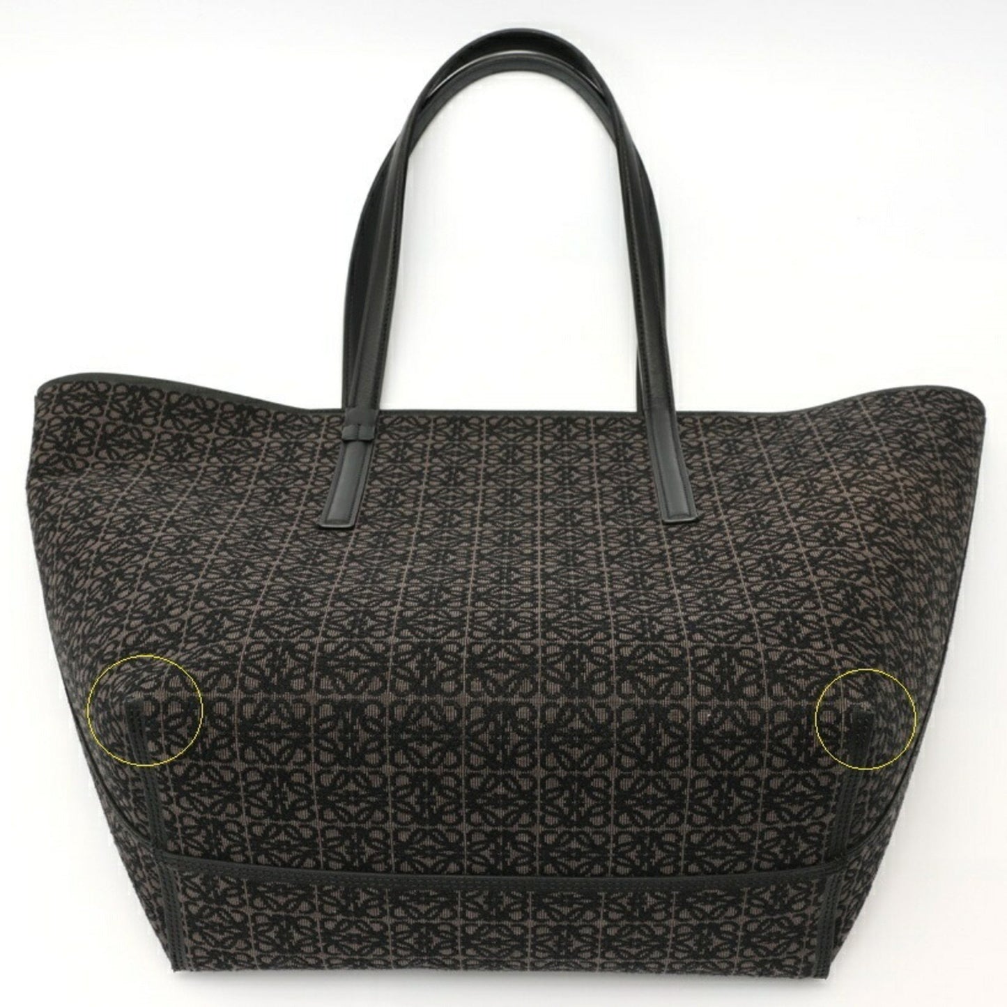 Loewe Anagram Pendant, Black, Canvas, tote