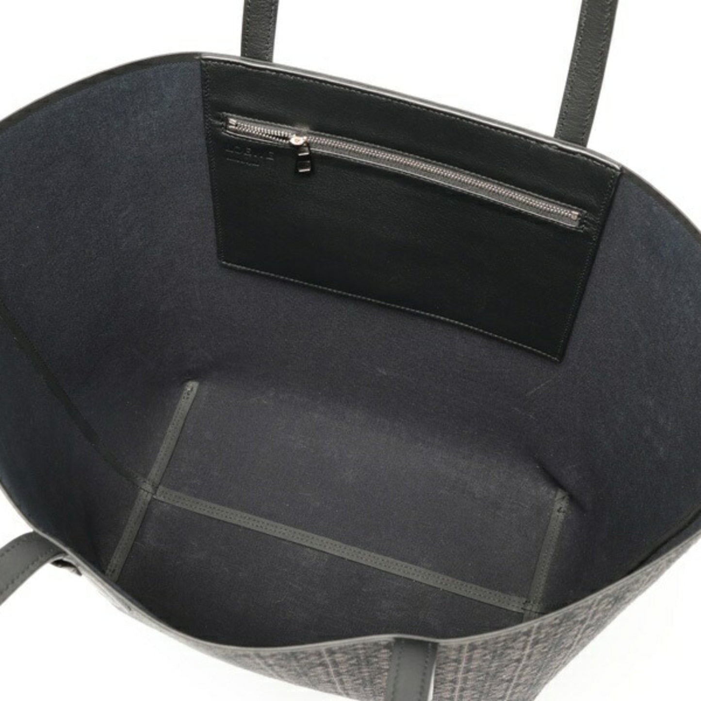 Loewe Anagram Pendant, Black, Canvas, tote