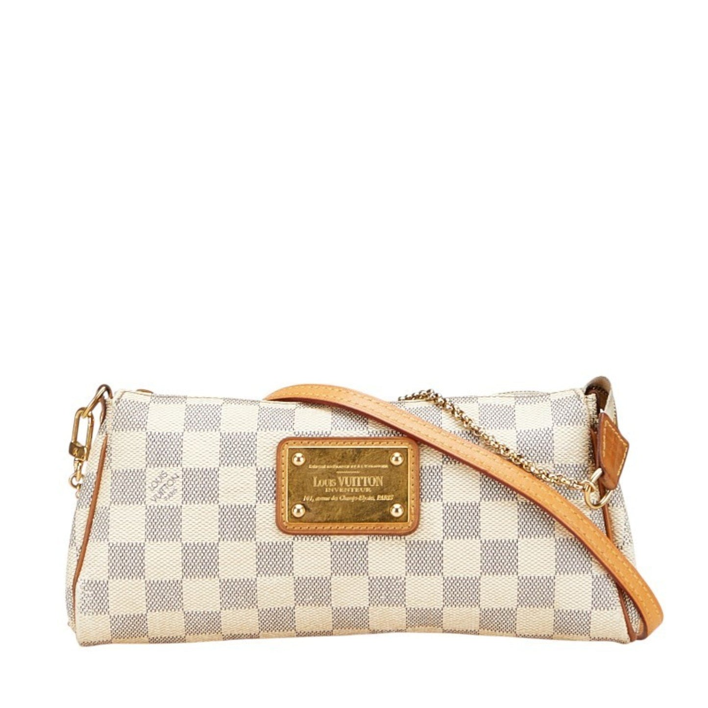 Louis Vuitton Eva, White, Canvas, handbag