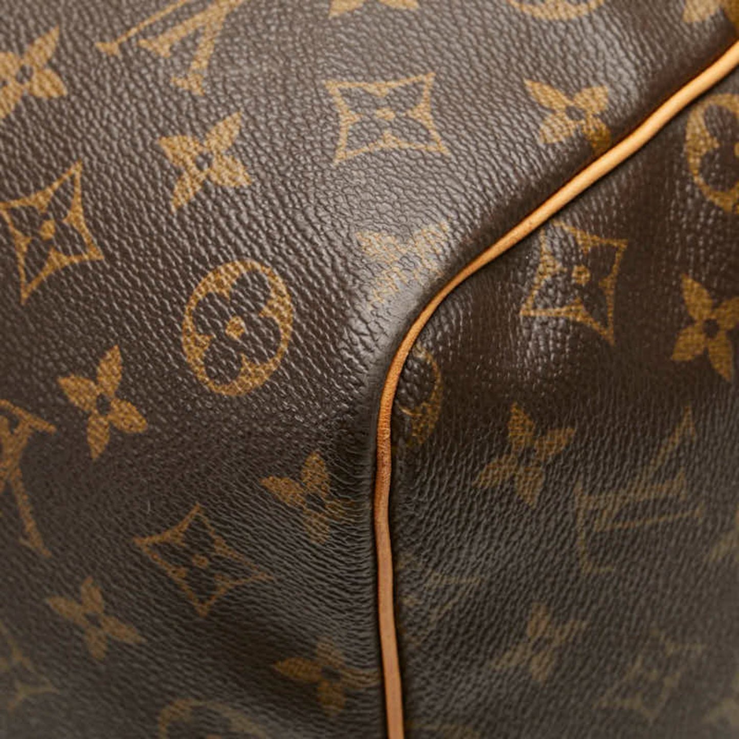 Louis Vuitton Keepall 60, Brown, Canvas, travel