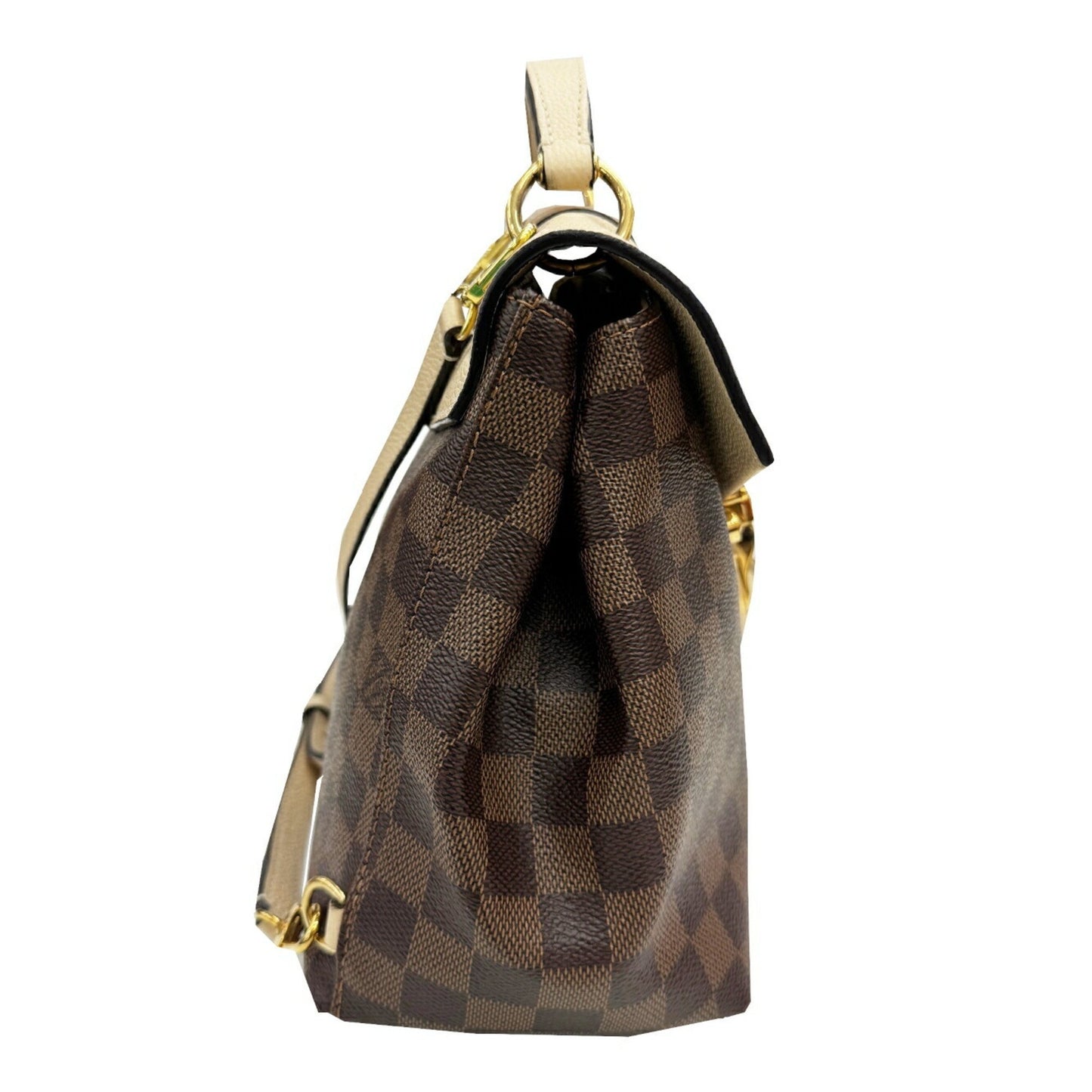 Louis Vuitton Clapton, Brown, Canvas, backpack