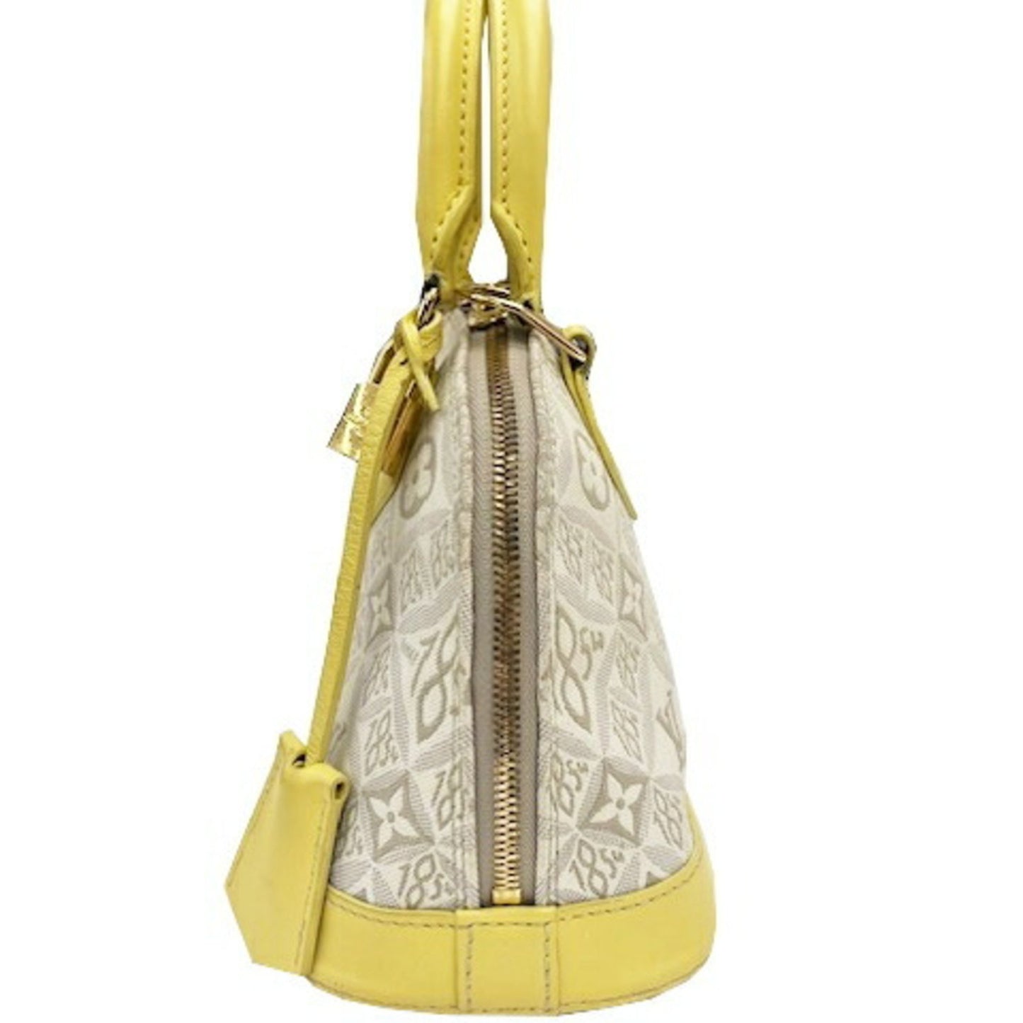 Louis Vuitton Alma BB, Yellow, "CANVAS, LEATHER", handbag