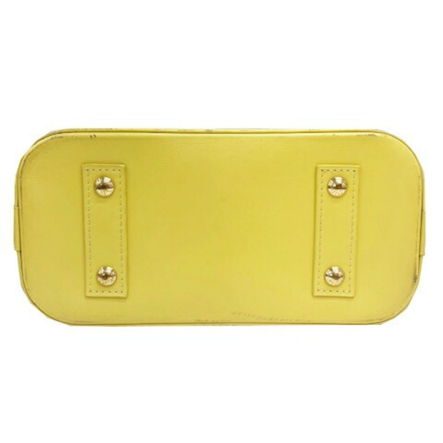 Louis Vuitton Alma BB, Yellow, "CANVAS, LEATHER", handbag