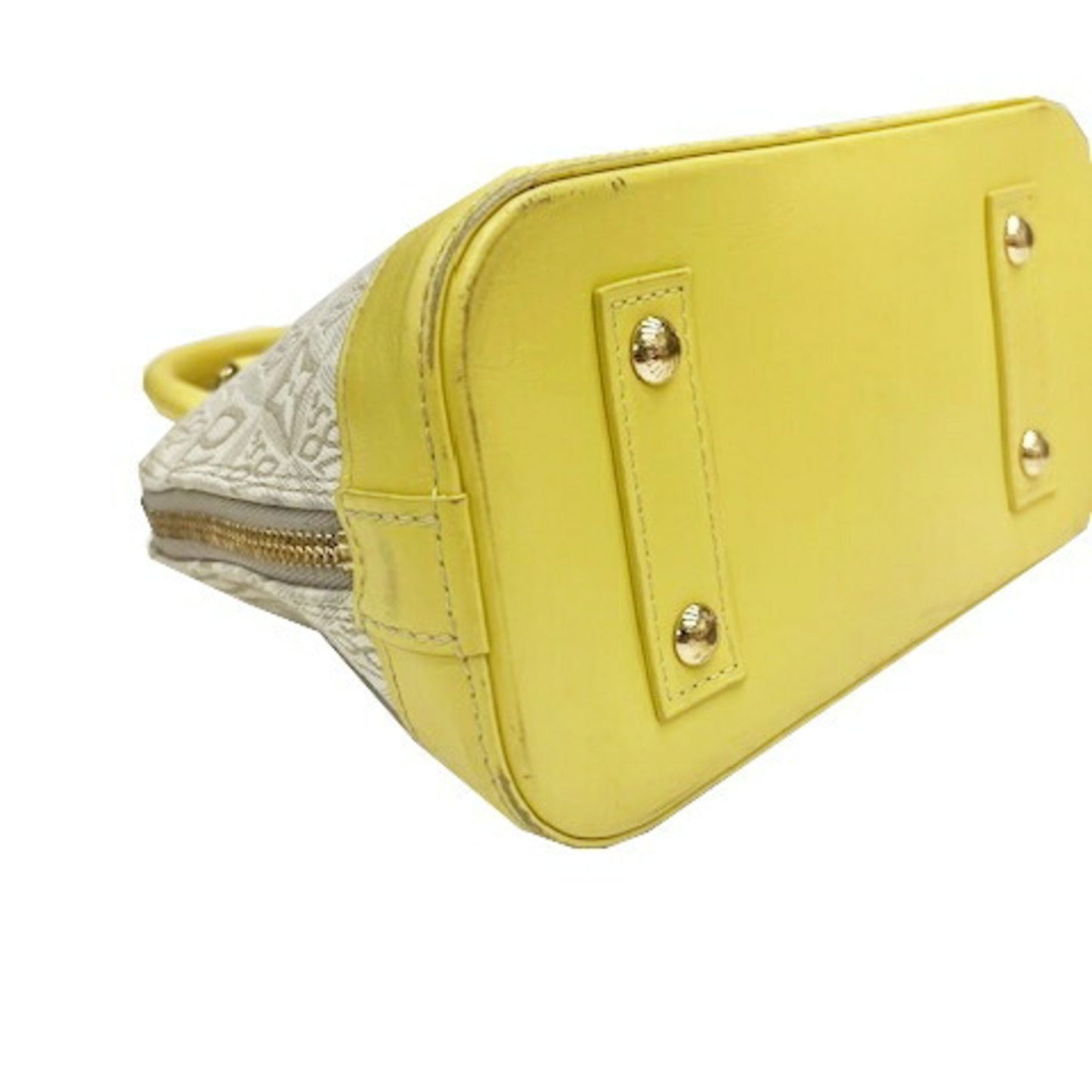 Louis Vuitton Alma BB, Yellow, "CANVAS, LEATHER", handbag
