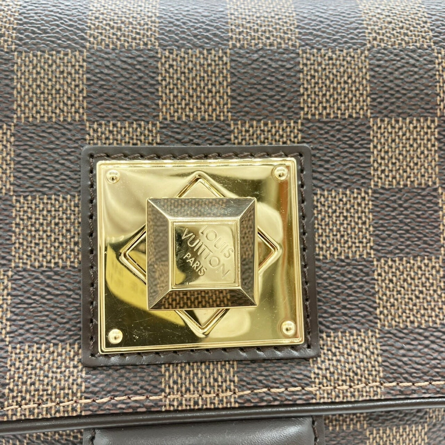 Louis Vuitton Bergamo, Brown, Canvas, shoulder