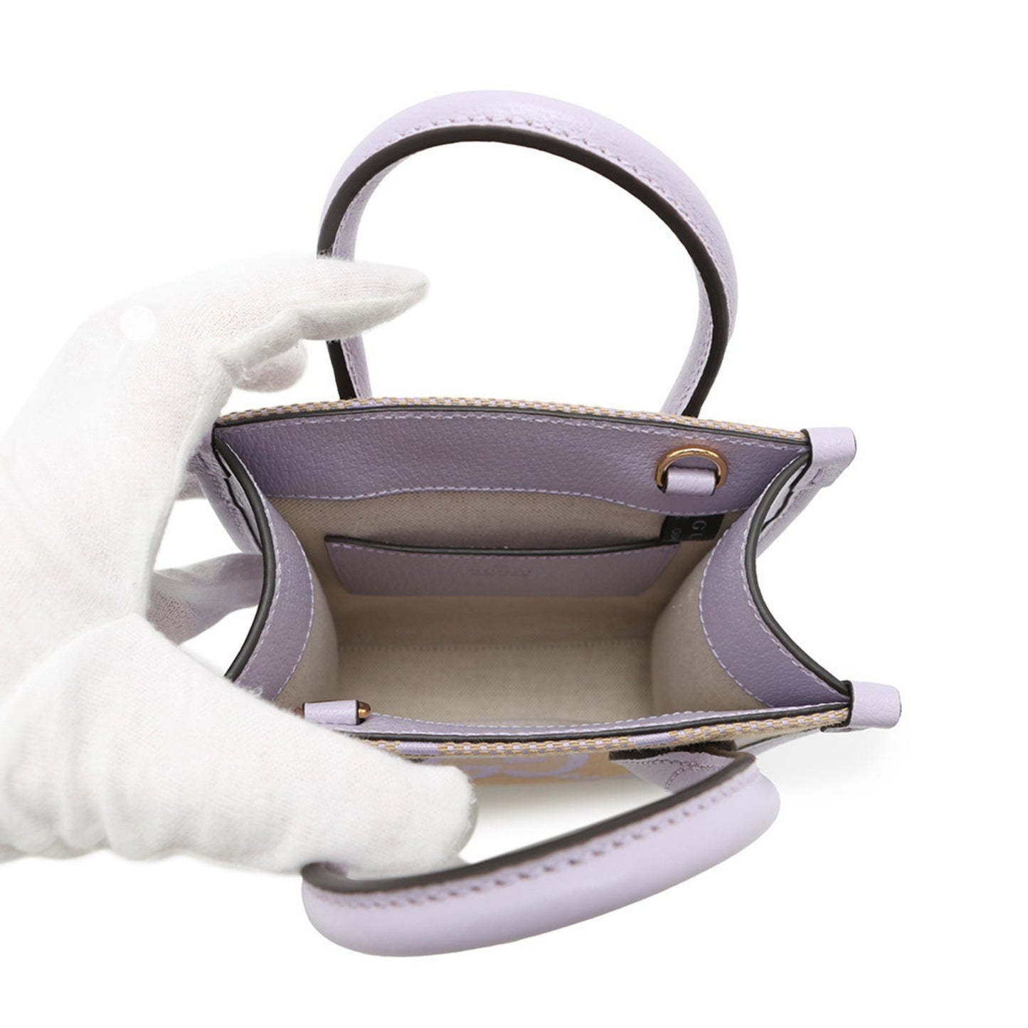 Gucci Interlocking G, Beige, "CANVAS, LEATHER", handbag