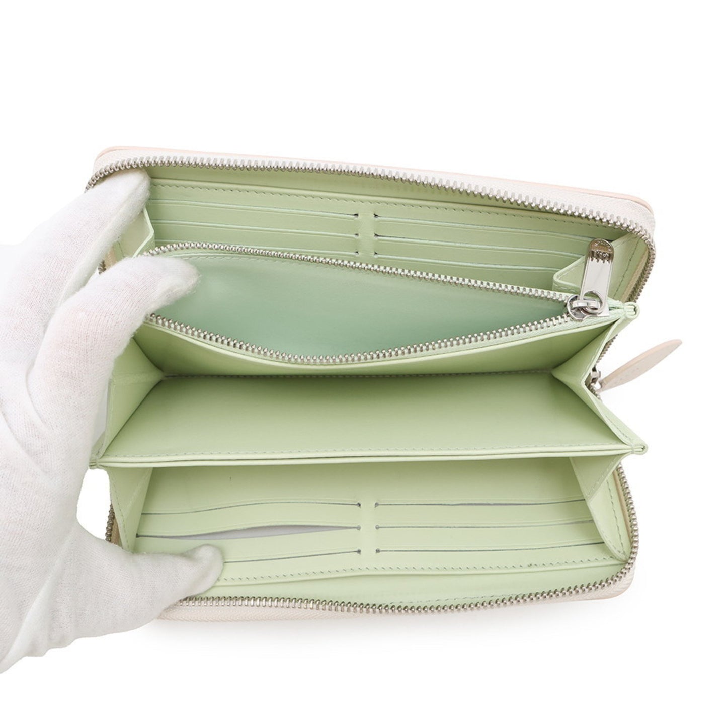 Louis Vuitton Zippy wallet, Beige, Leather, wallet
