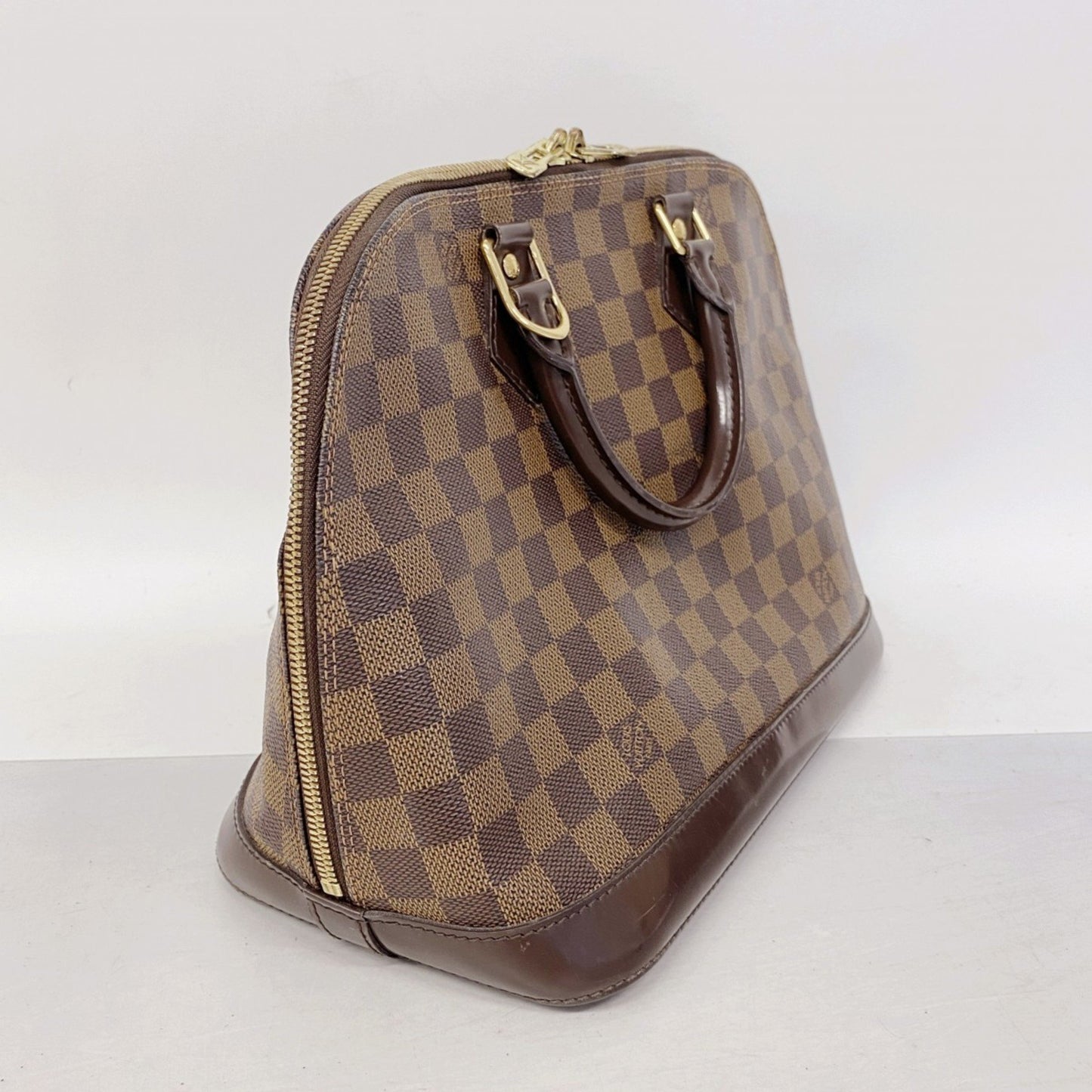 Louis Vuitton Alma, Brown, Canvas, handbag