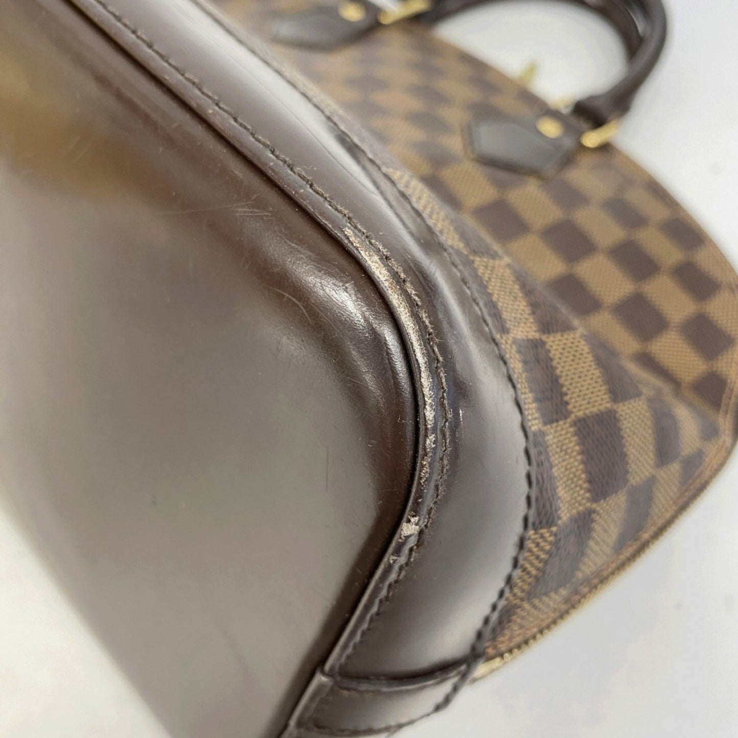 Louis Vuitton Alma, Brown, Canvas, handbag