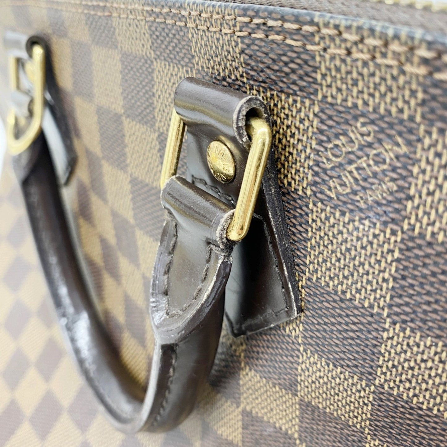 Louis Vuitton Alma, Brown, Canvas, handbag