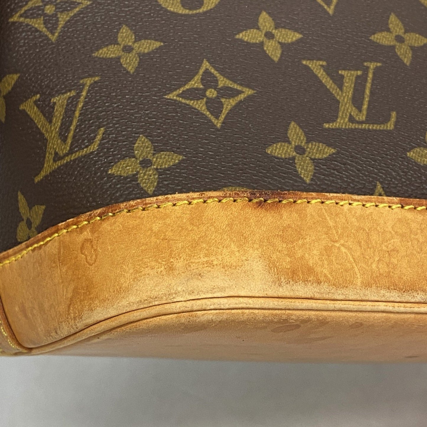 Louis Vuitton Alma, Brown, Canvas, handbag