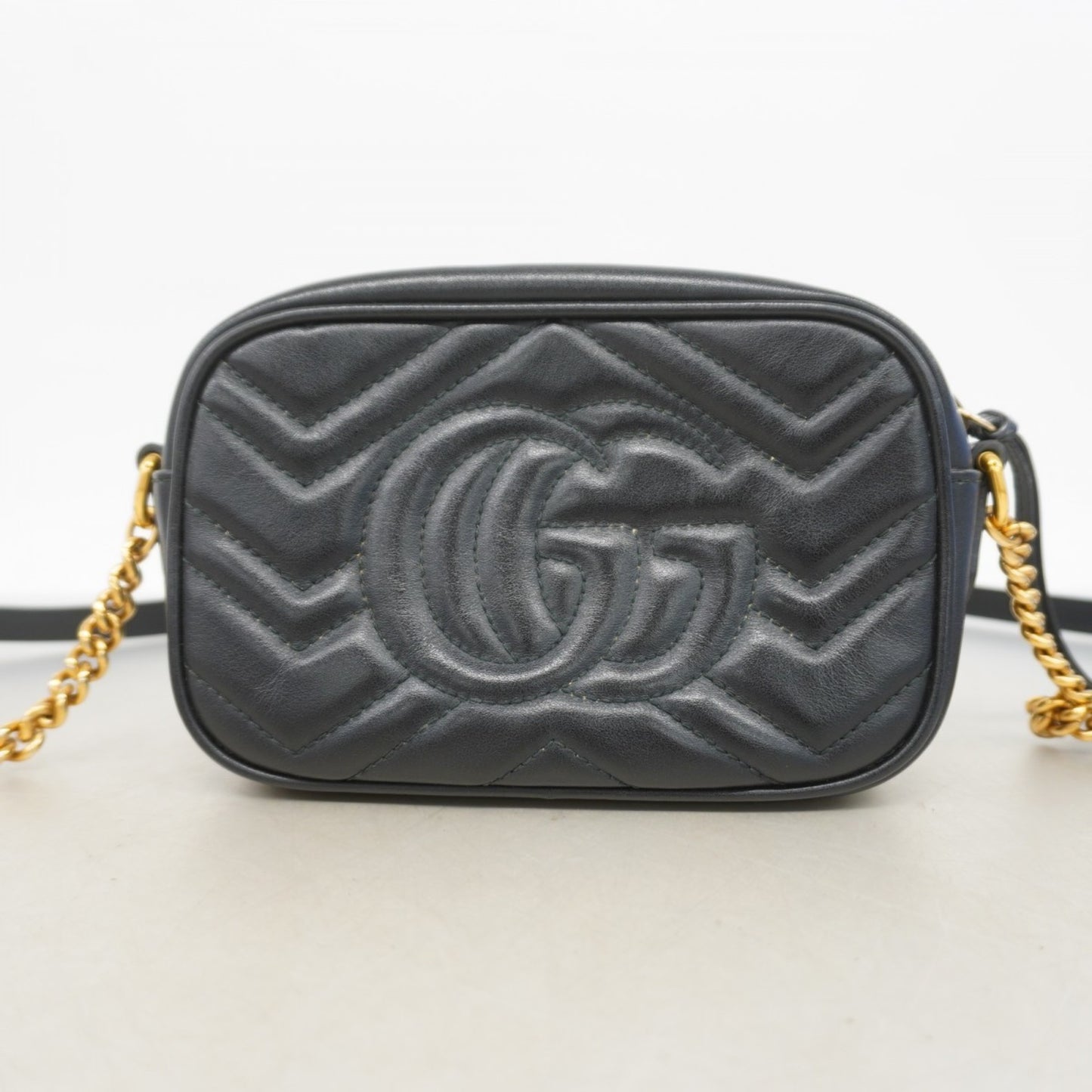 Gucci Marmont, Black, Leather, shoulder