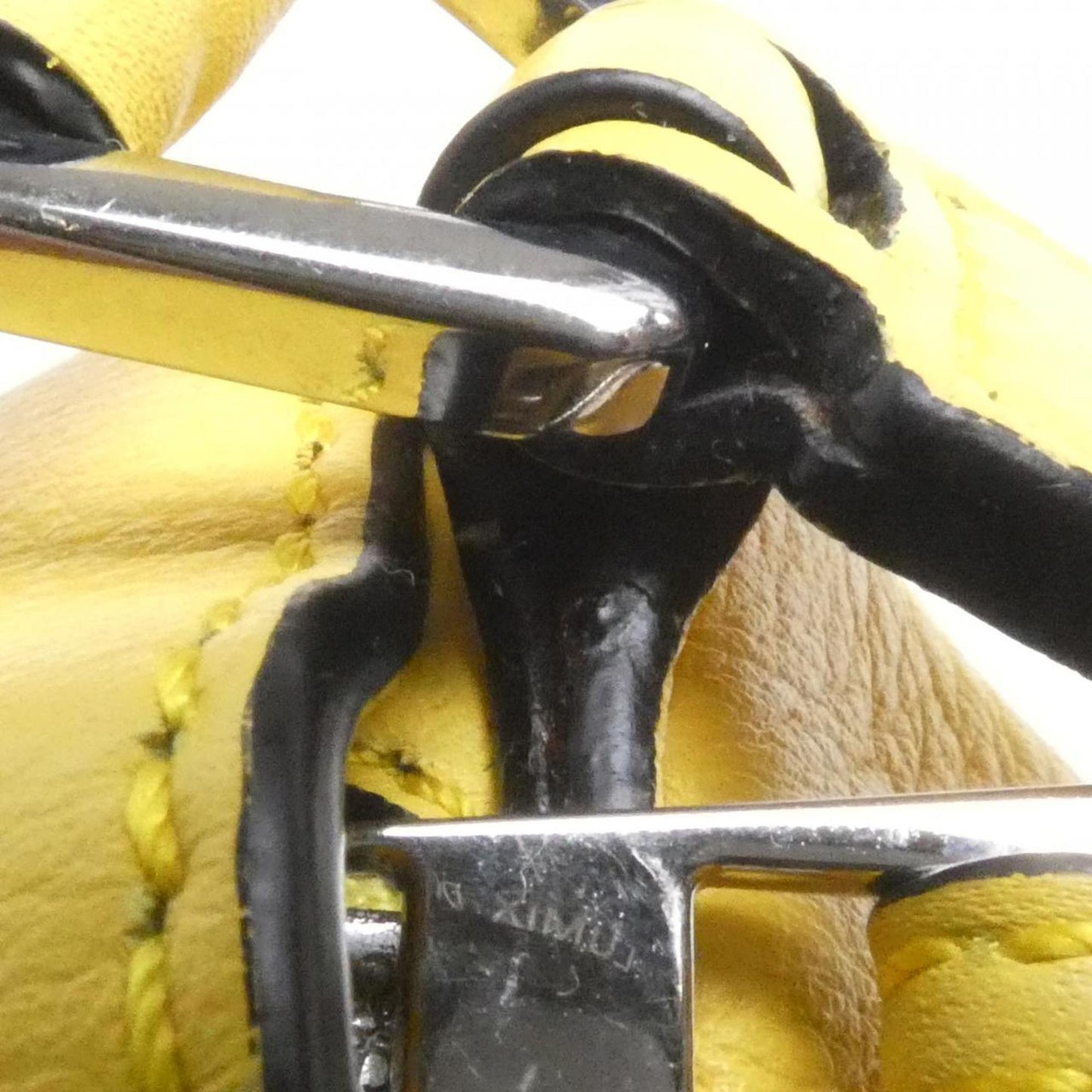 Loewe Puzzle, Yellow, Leather, handbag