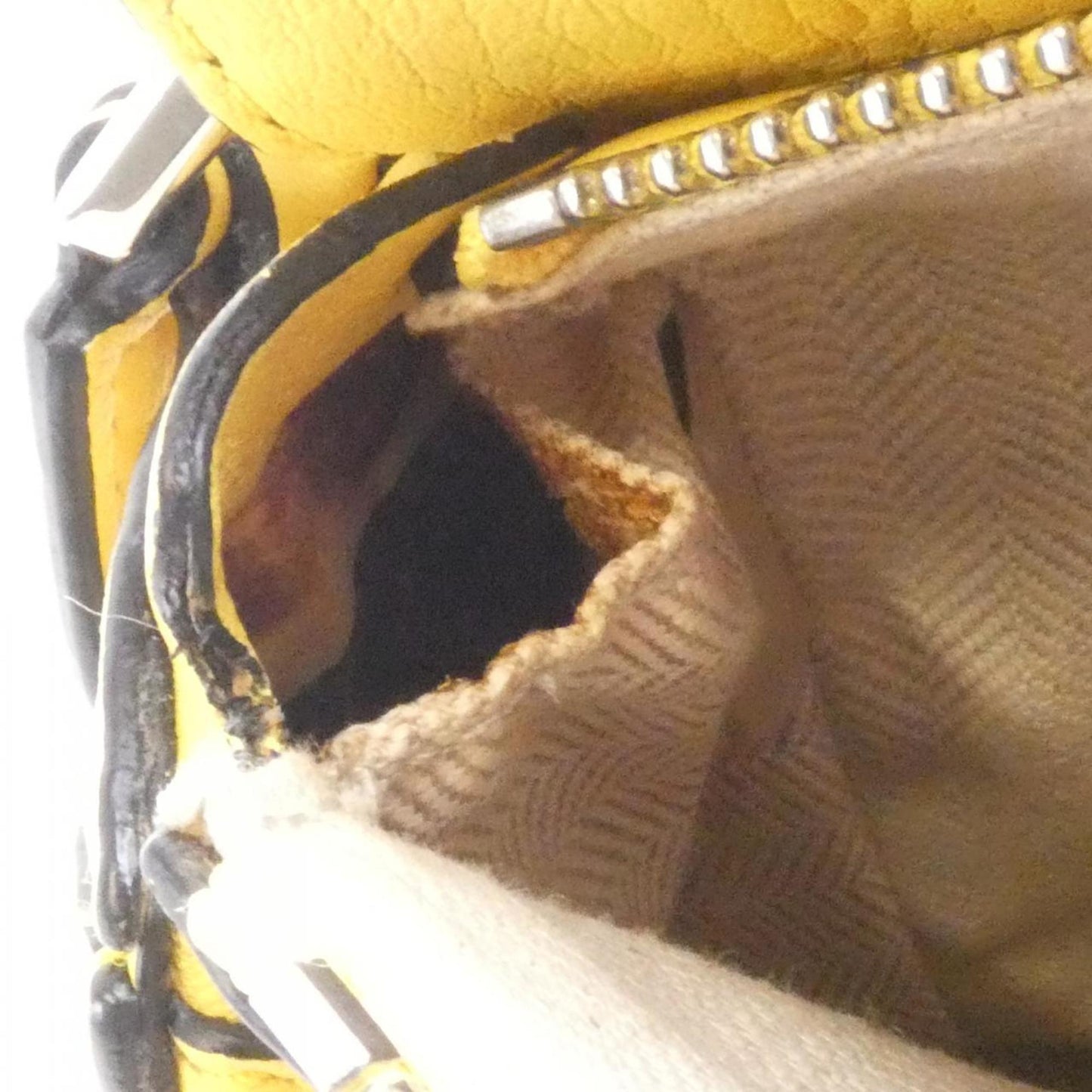 Loewe Puzzle, Yellow, Leather, handbag
