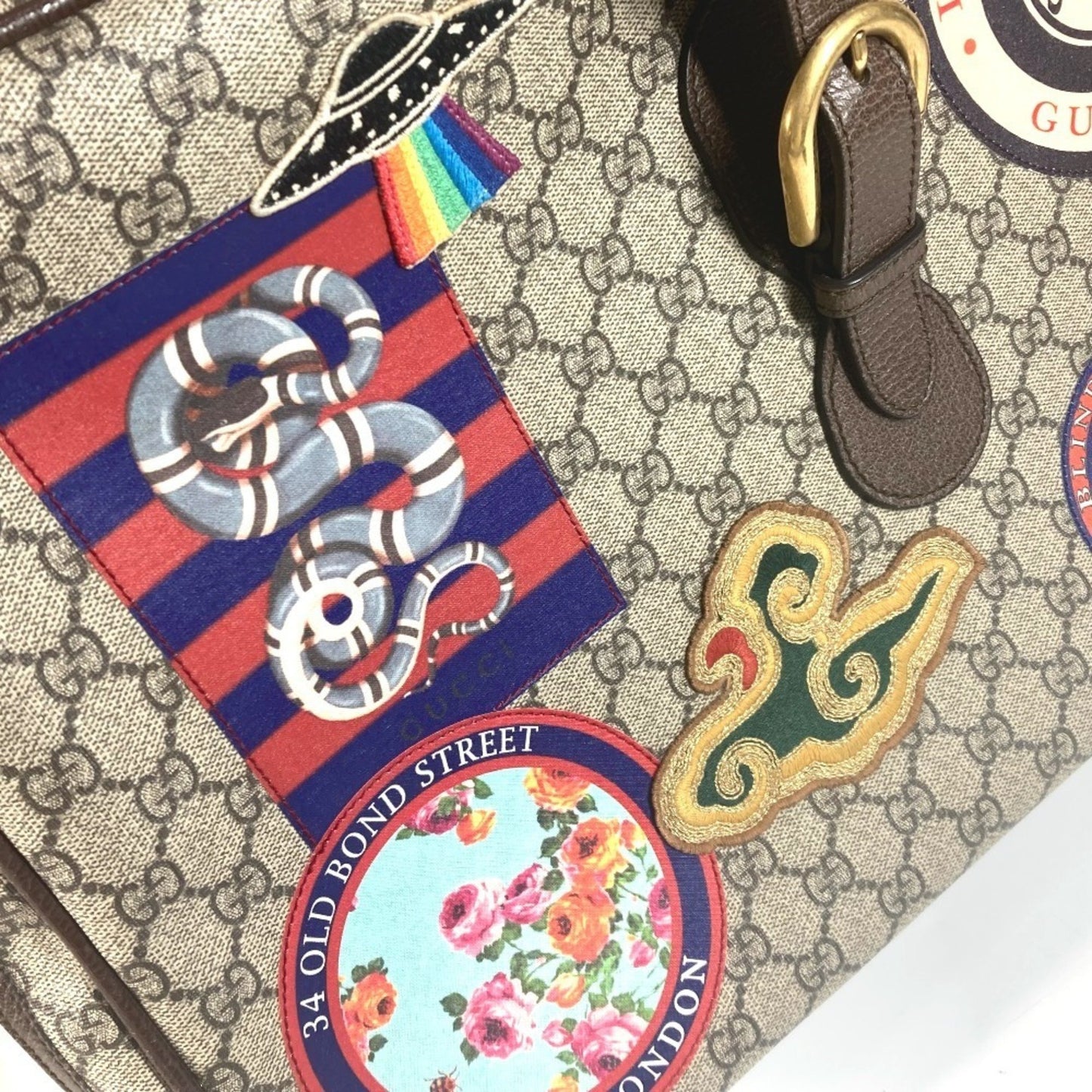 Gucci GG Supreme, Beige, Canvas, travel