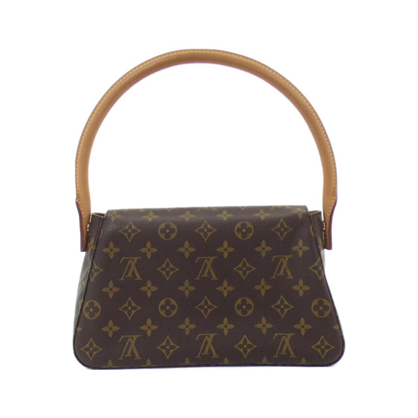 Louis Vuitton Mini looping, Brown, Canvas, shoulder
