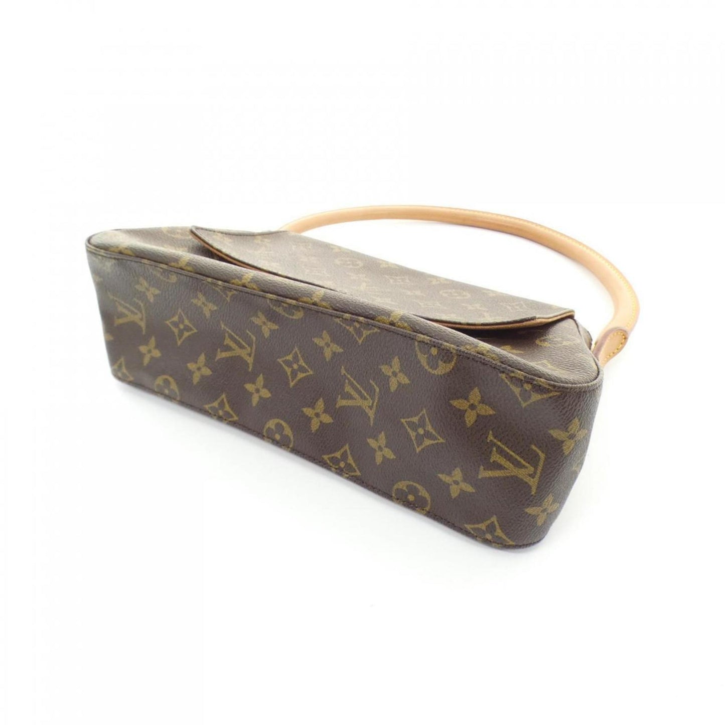 Louis Vuitton Mini looping, Brown, Canvas, shoulder