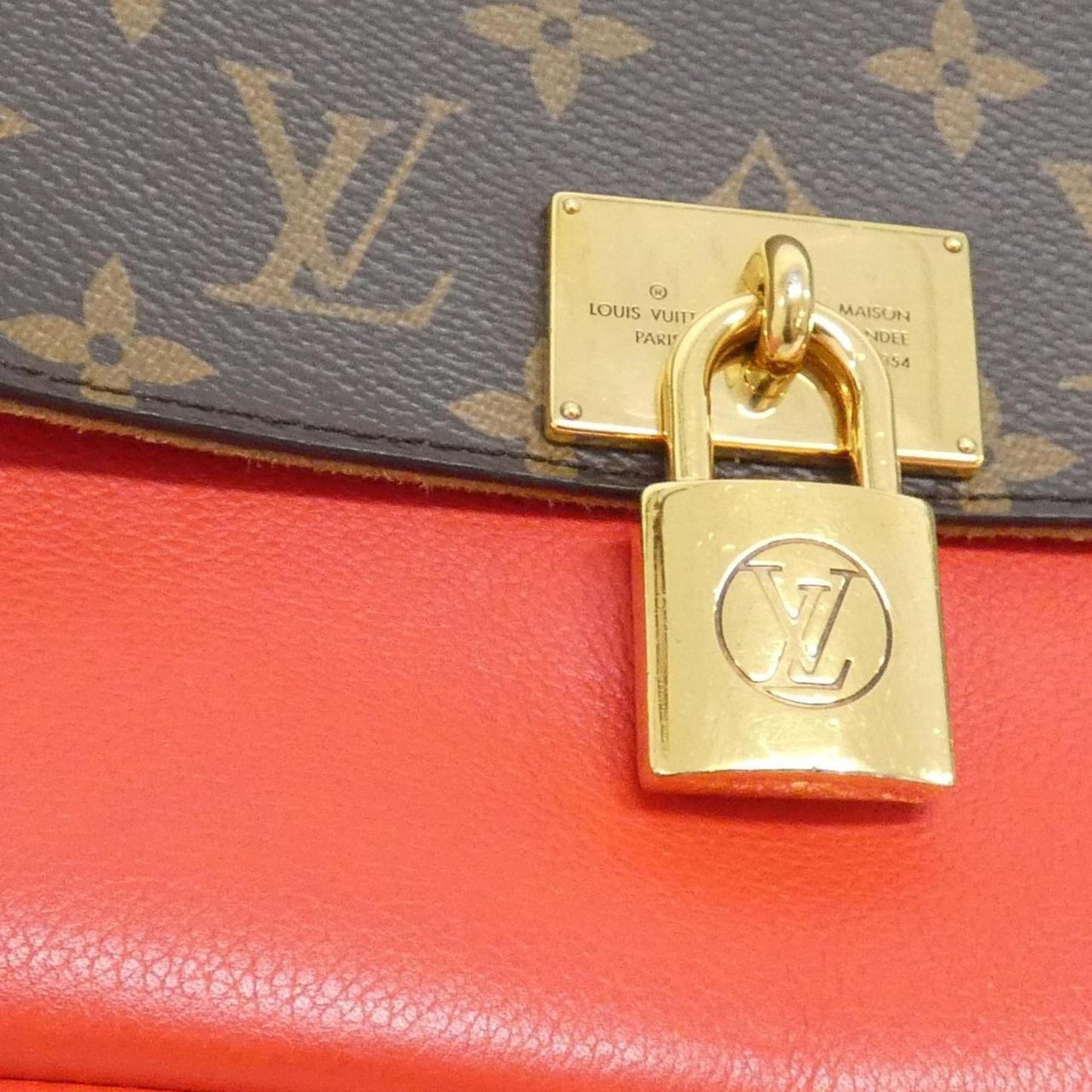 Louis Vuitton Marignan, Brown, Canvas, handbag