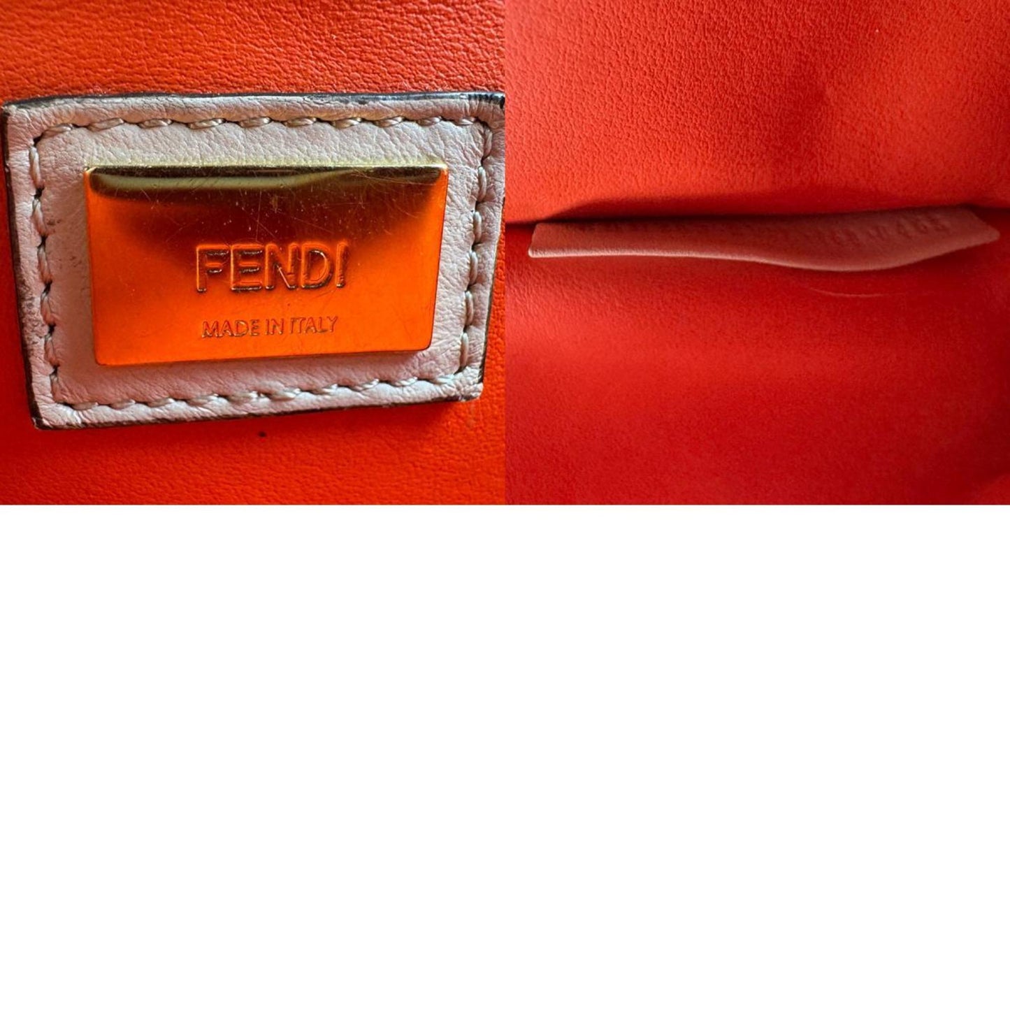 Fendi 2Jours, Grey, Leather, handbag
