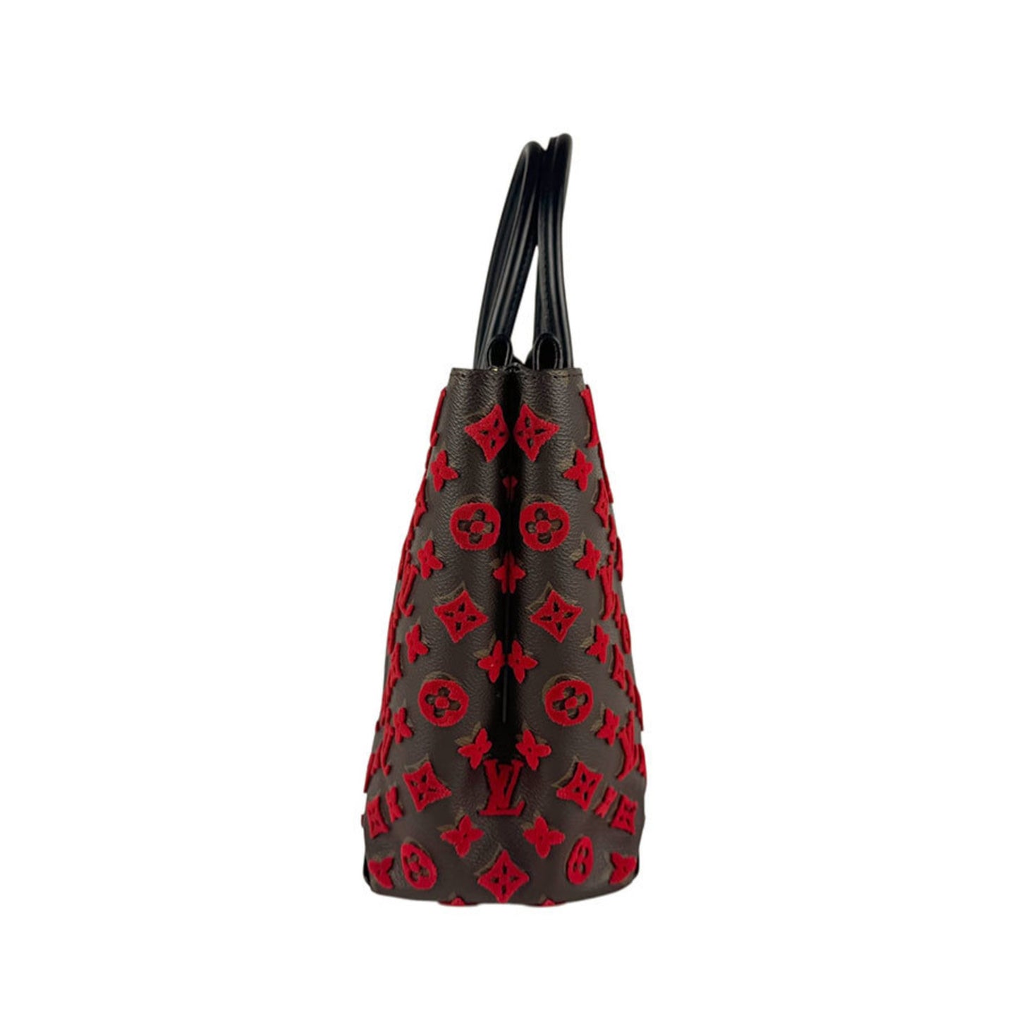 Louis Vuitton Tote W, Brown, Leather, tote