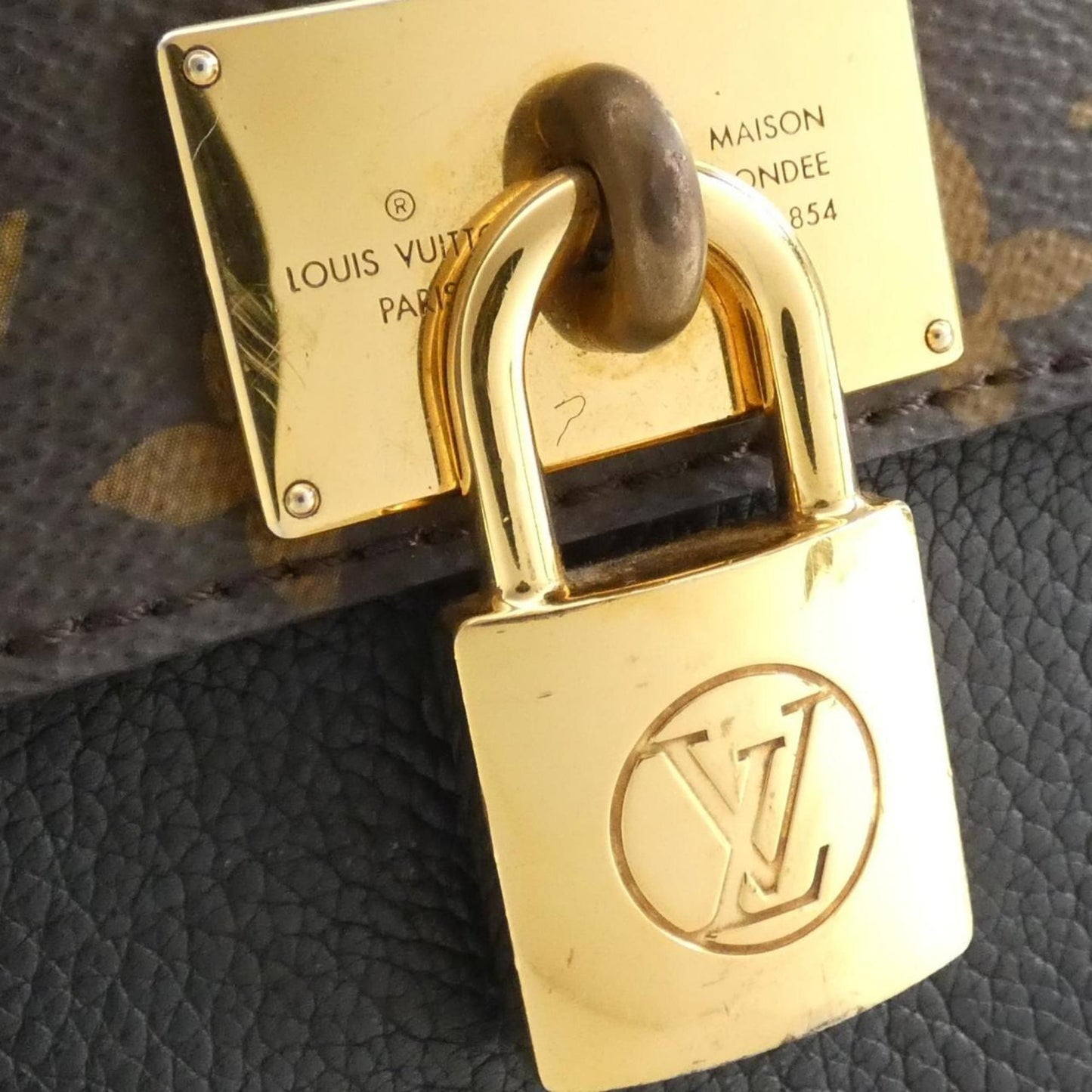 Louis Vuitton Marignan, Brown, Canvas, handbag