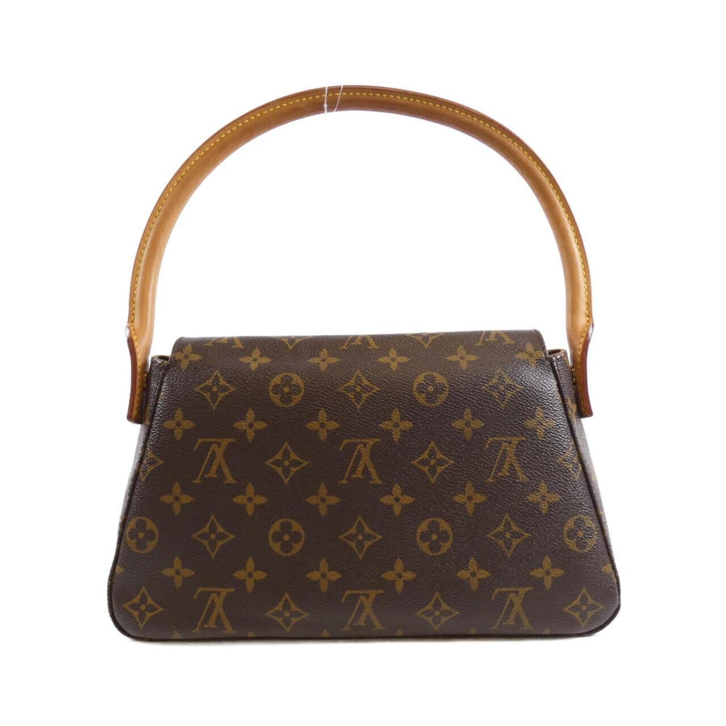 Louis Vuitton Mini looping, Brown, Canvas, shoulder