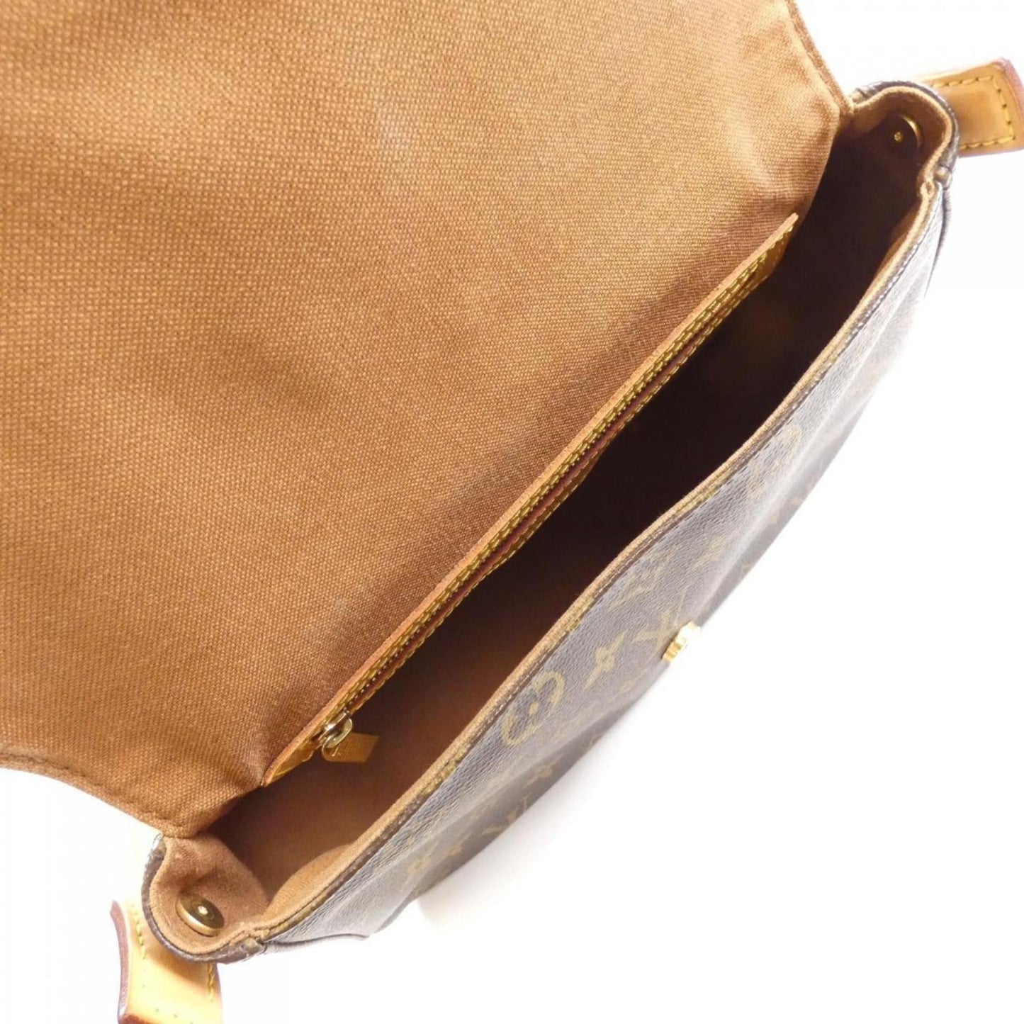 Louis Vuitton Mini looping, Brown, Canvas, shoulder