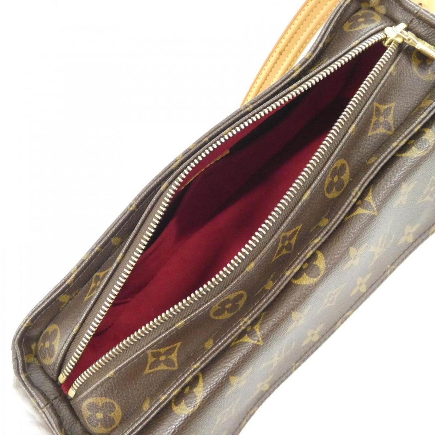 Louis Vuitton Viva Cité, Brown, Canvas, shoulder