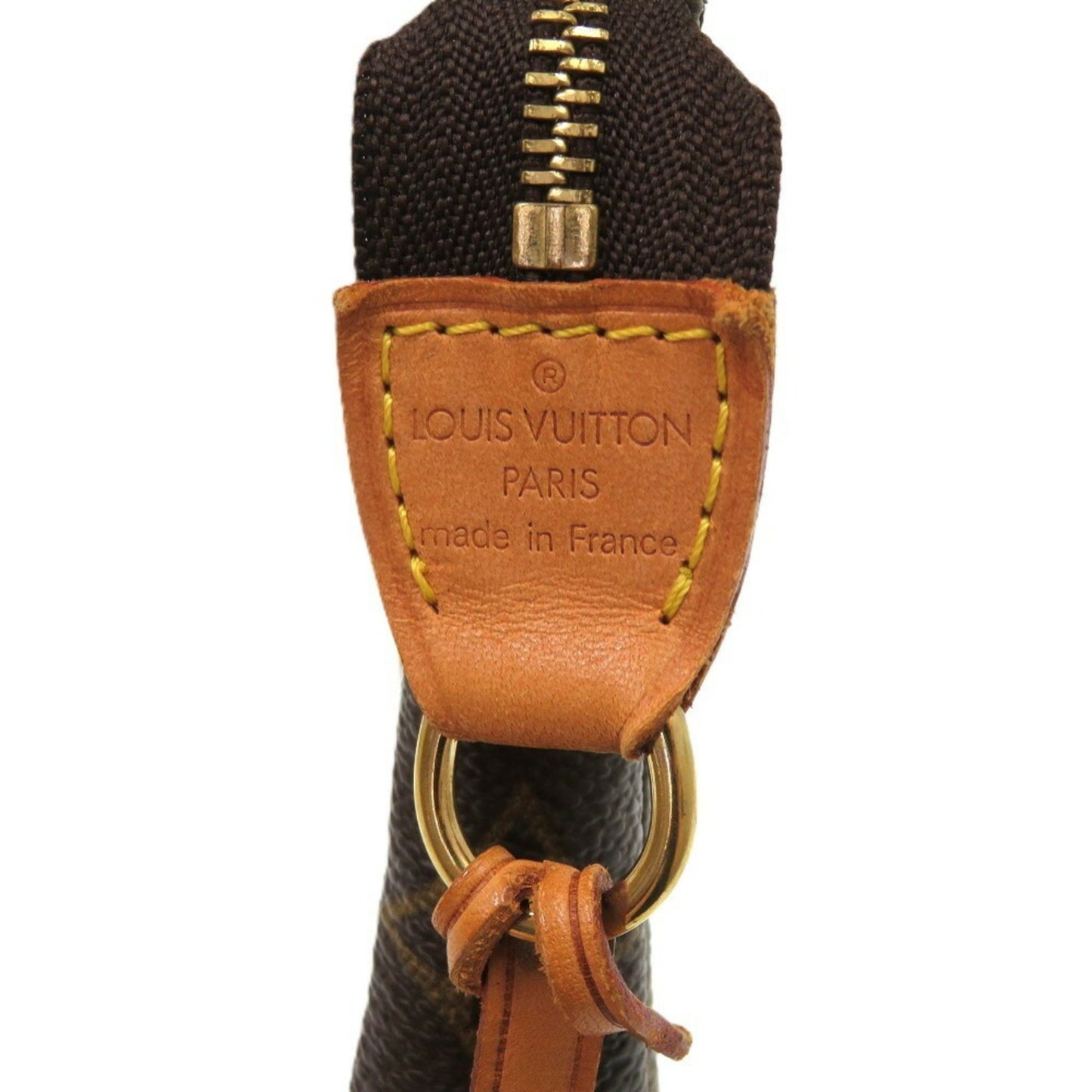 Louis Vuitton Pochette Accessoire, Brown, Canvas, clutch