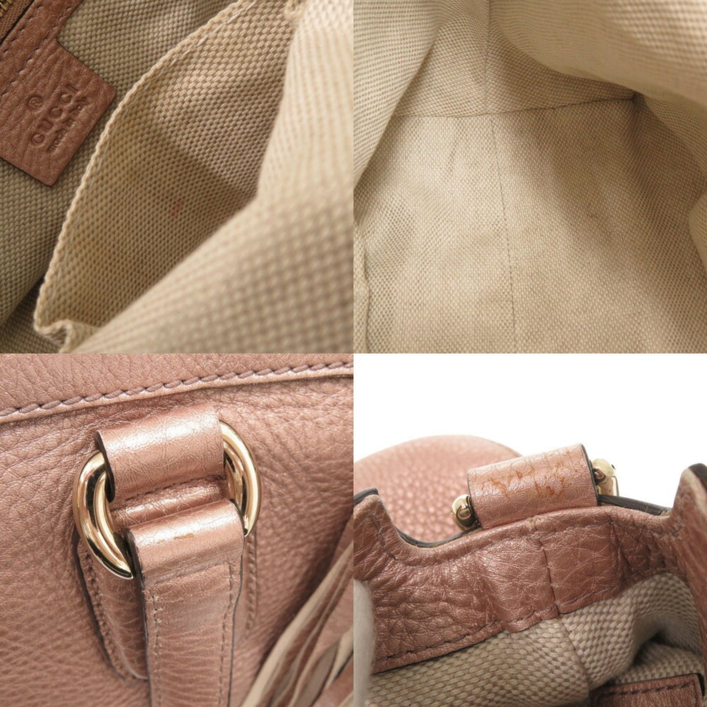 Gucci Soho, Pink, Leather, handbag