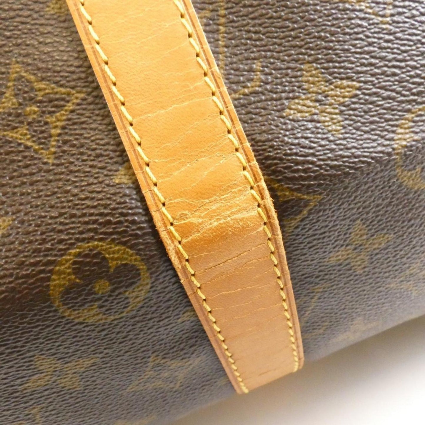 Louis Vuitton Keepall Bandouliere 55, Brown, Canvas, travel