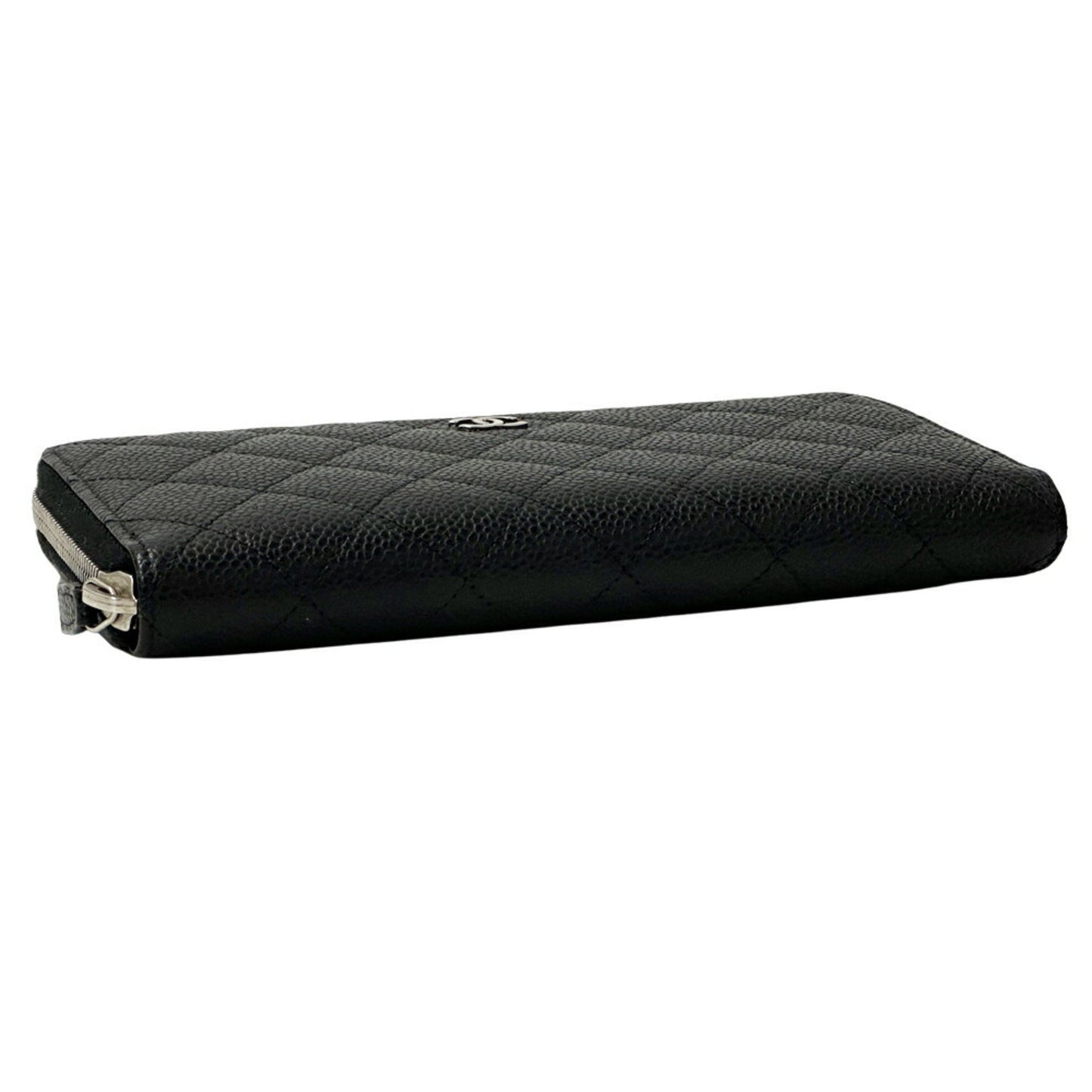 Chanel, Black, Leather, wallet