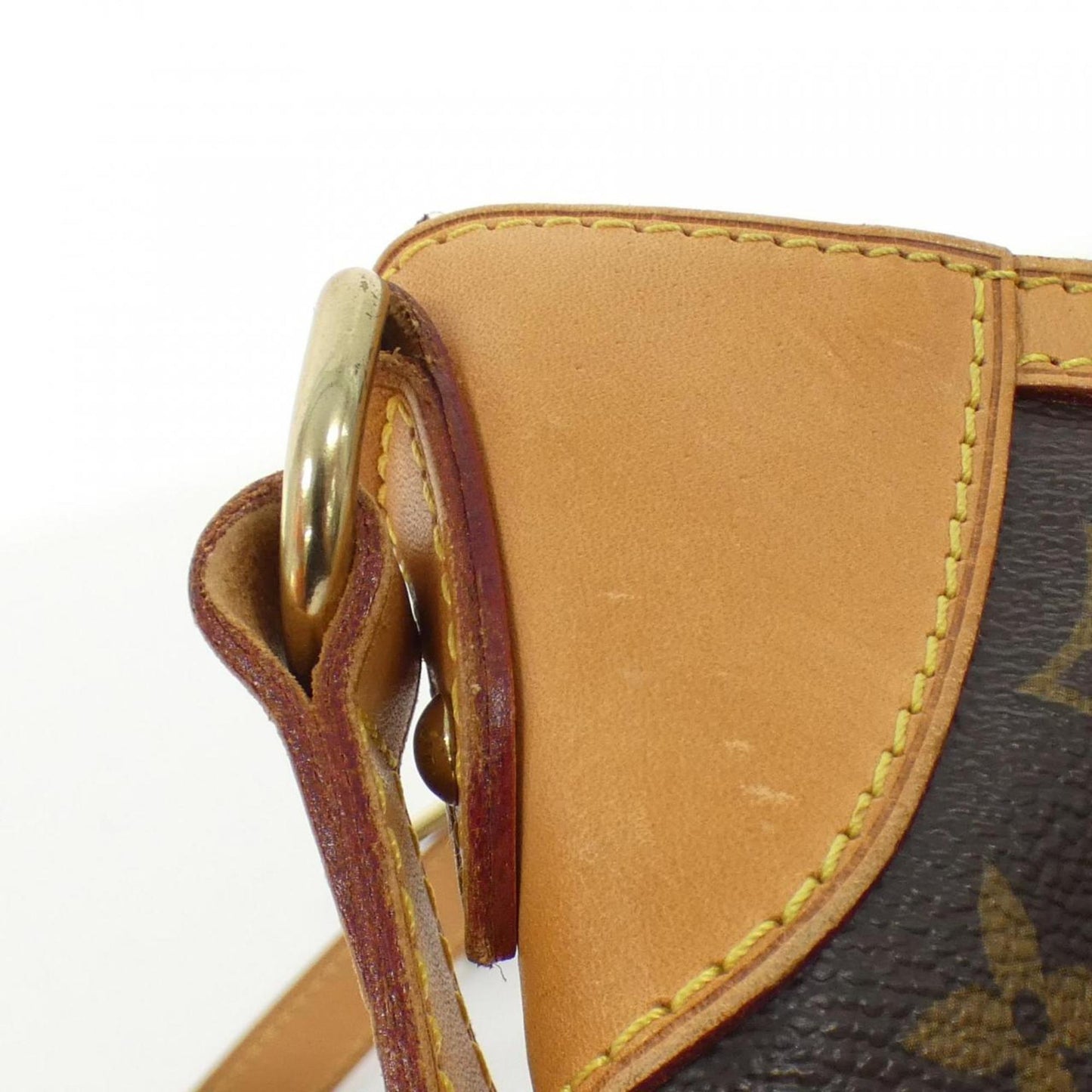 Louis Vuitton Odéon, Brown, Canvas, shoulder