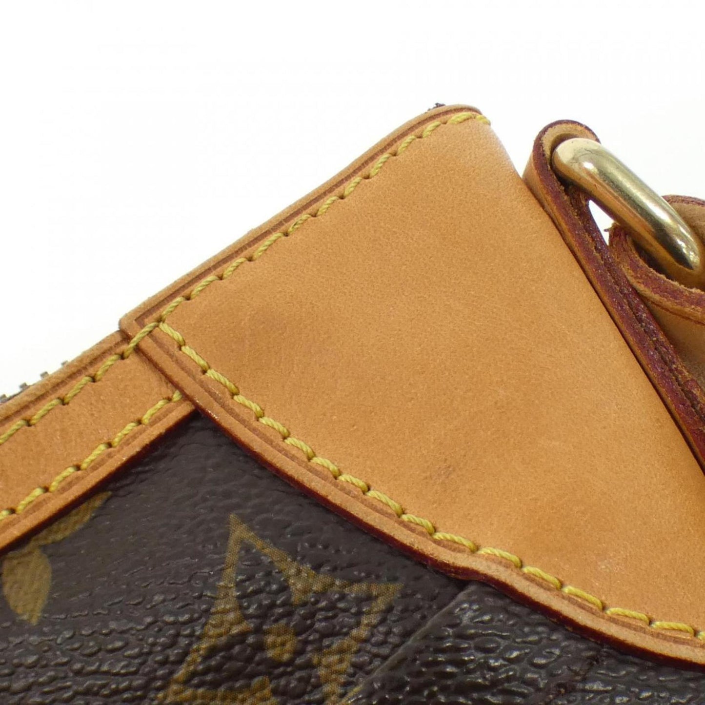 Louis Vuitton Odéon, Brown, Canvas, shoulder