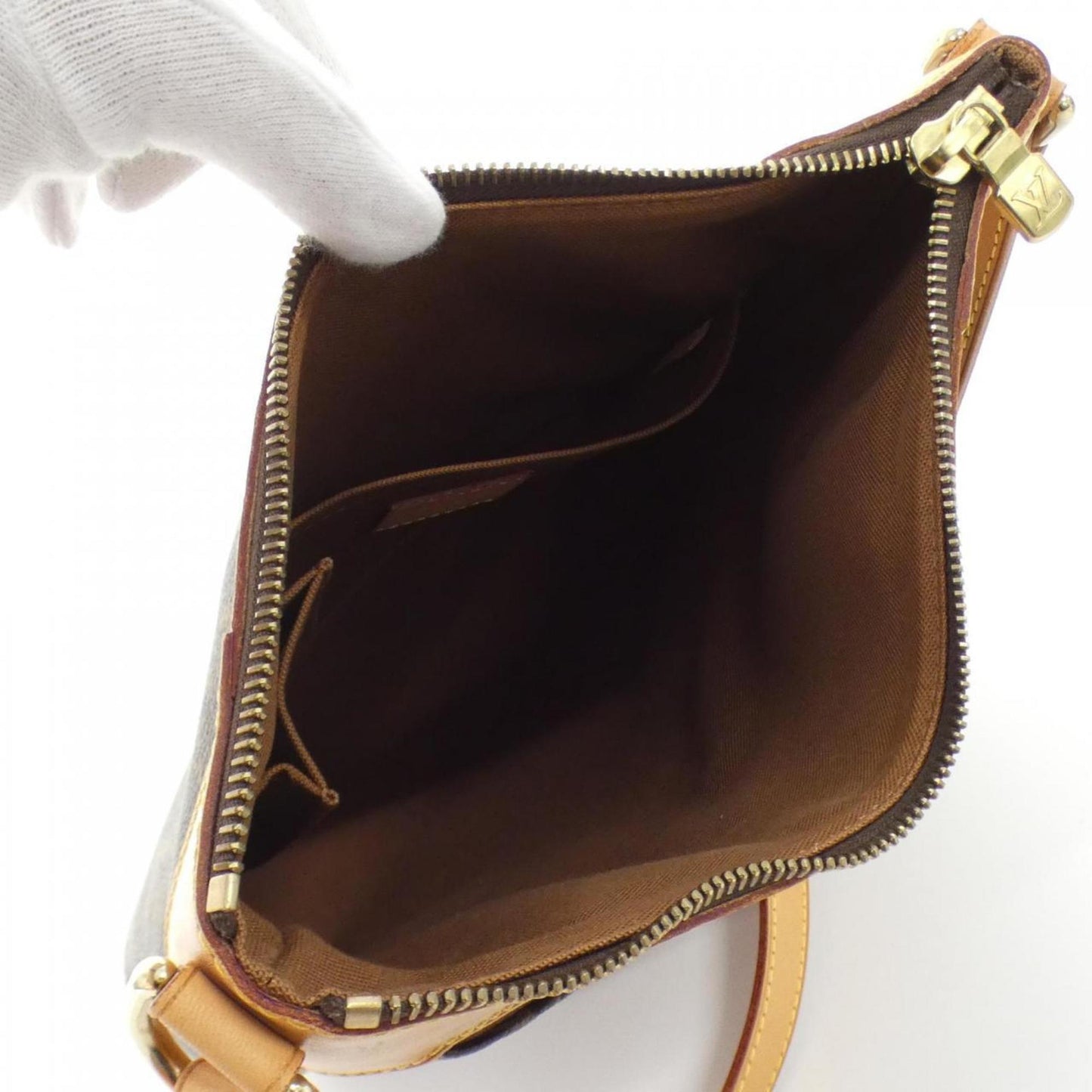 Louis Vuitton Odéon, Brown, Canvas, shoulder