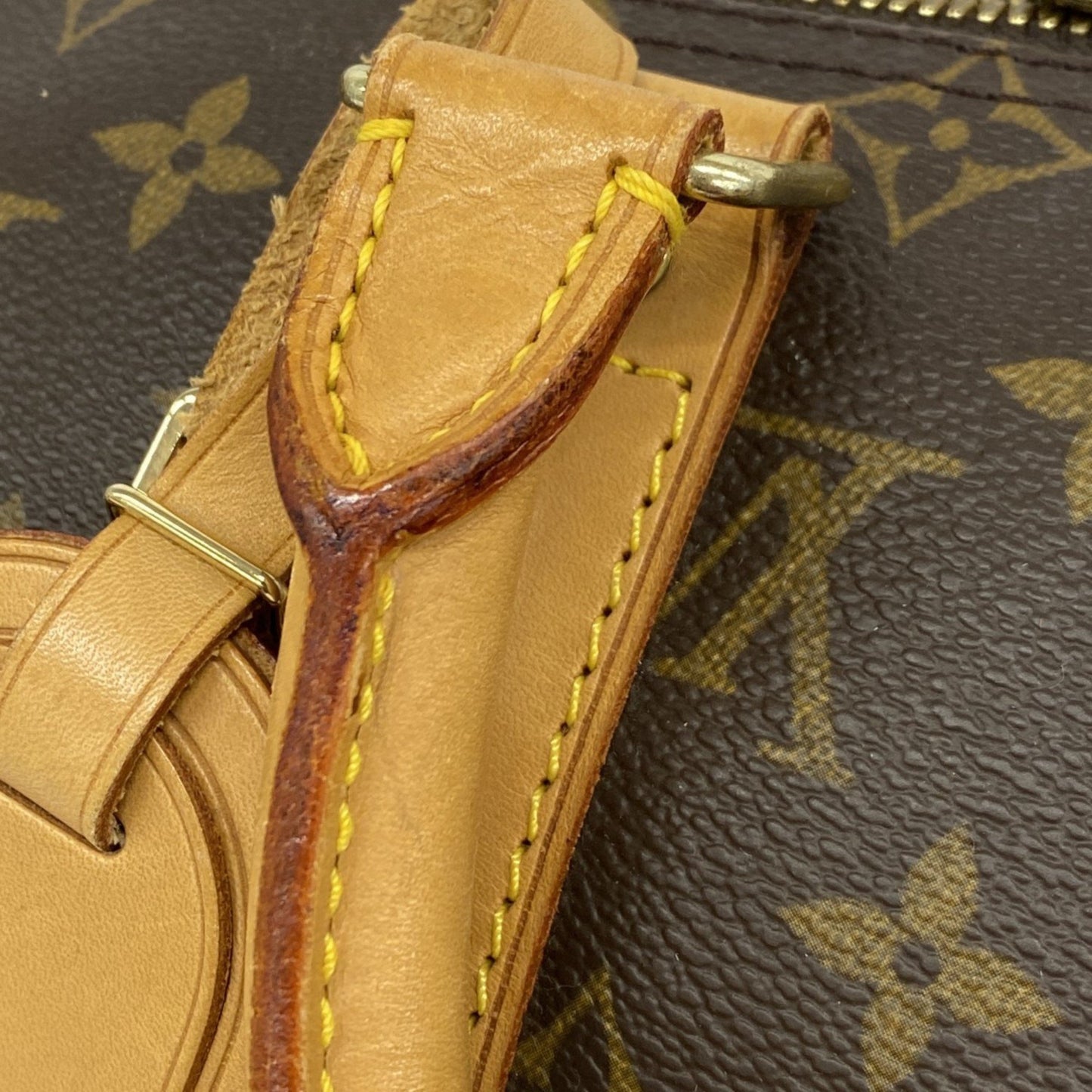 Louis Vuitton Keepall 45, Brown, Canvas, travel