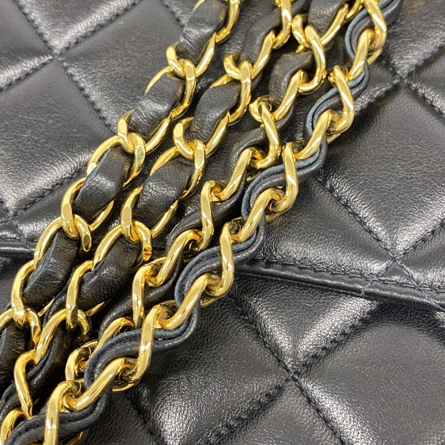 Chanel Matelassé, Black, Leather, shoulder