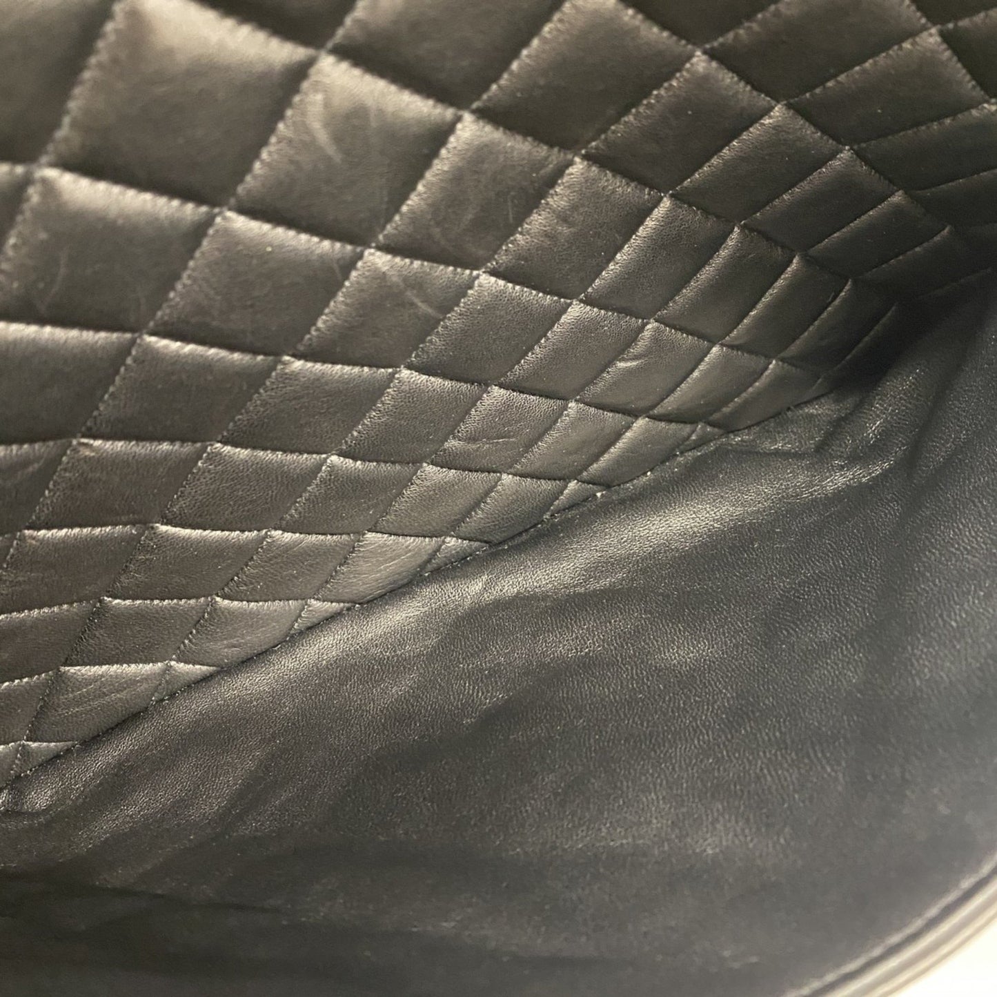 Chanel Matelassé, Black, Leather, shoulder