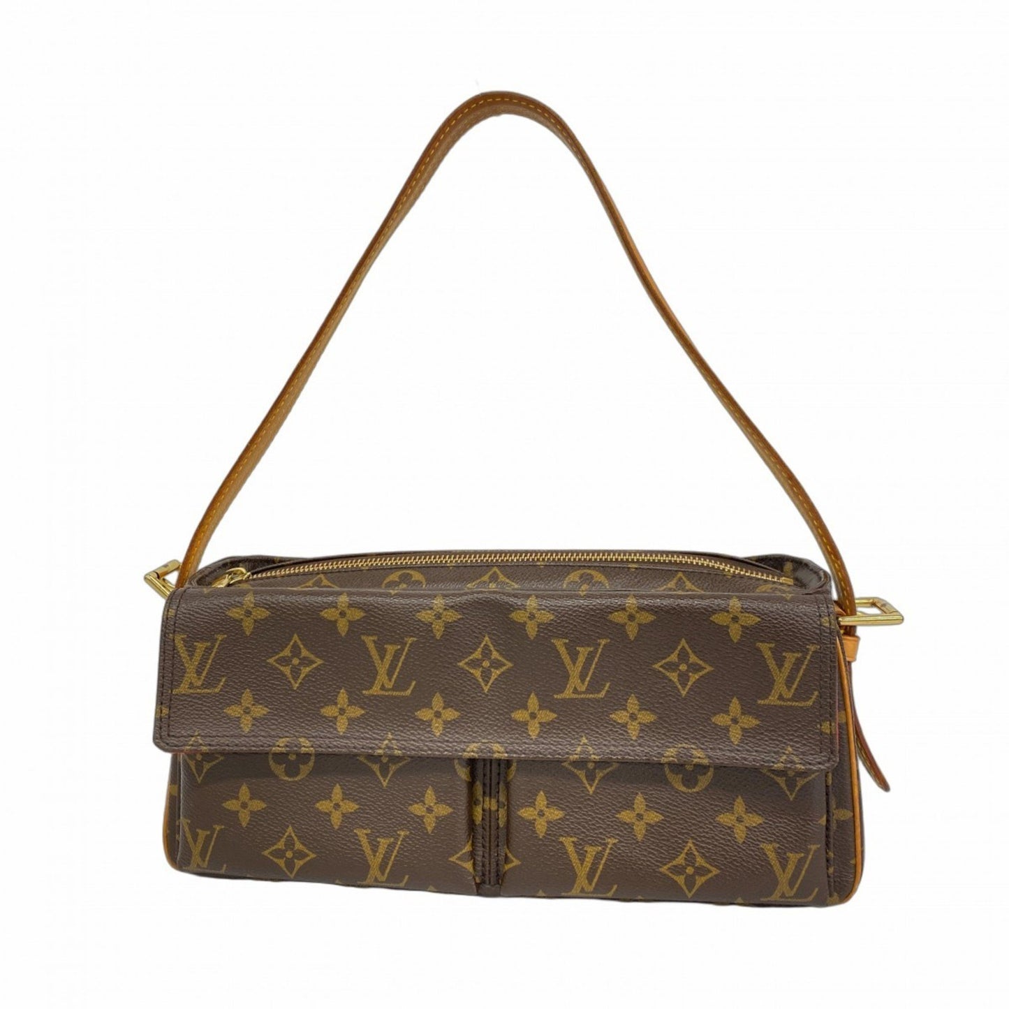 Louis Vuitton Viva Cité, Brown, Canvas, shoulder