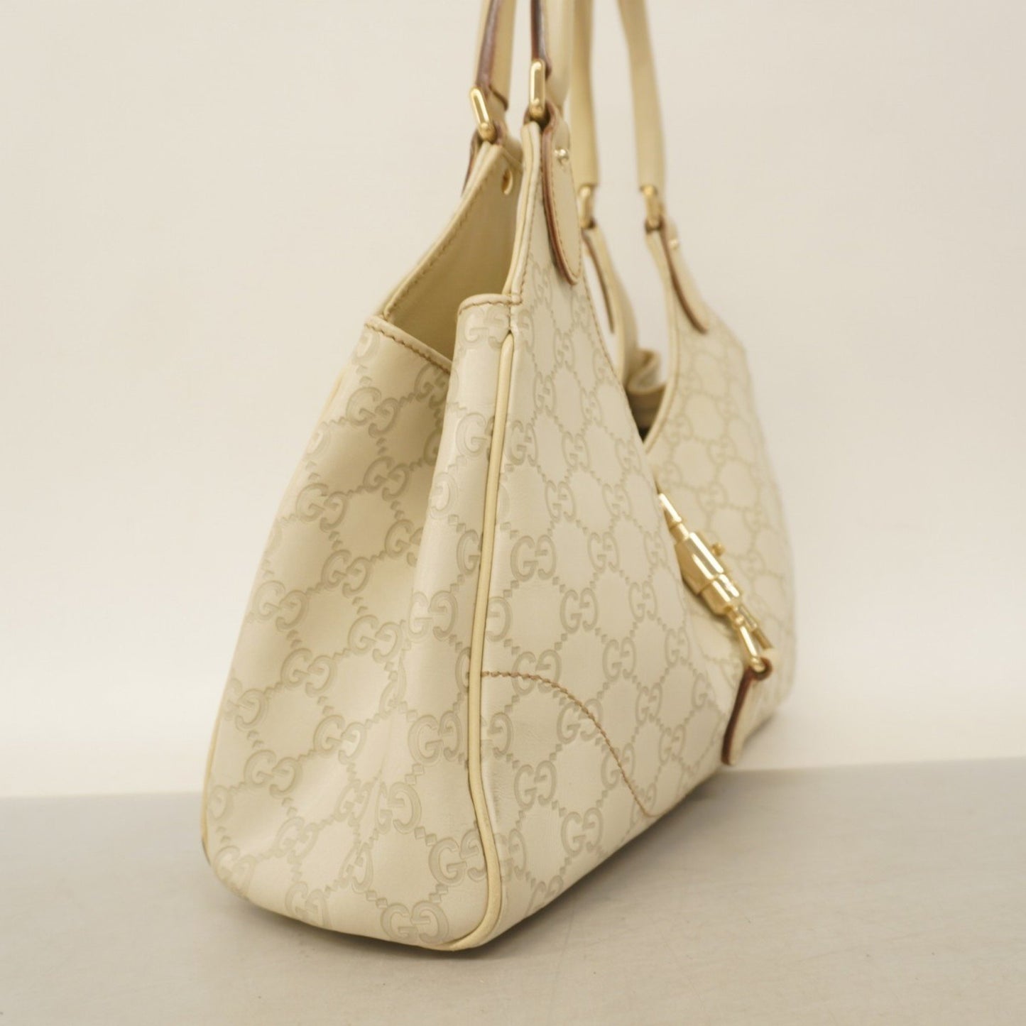Gucci Jackie, Beige, Leather, shoulder