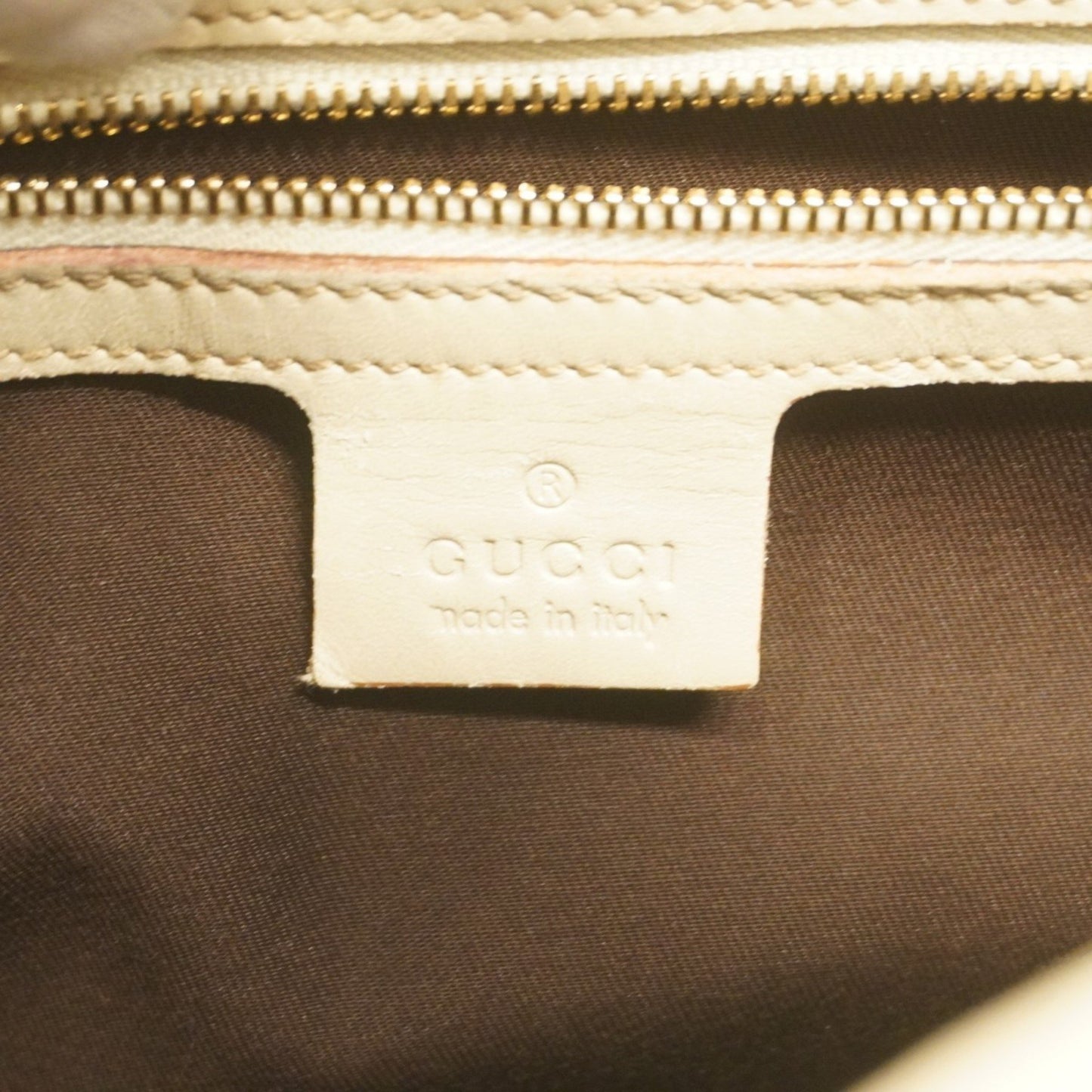 Gucci Jackie, Beige, Leather, shoulder