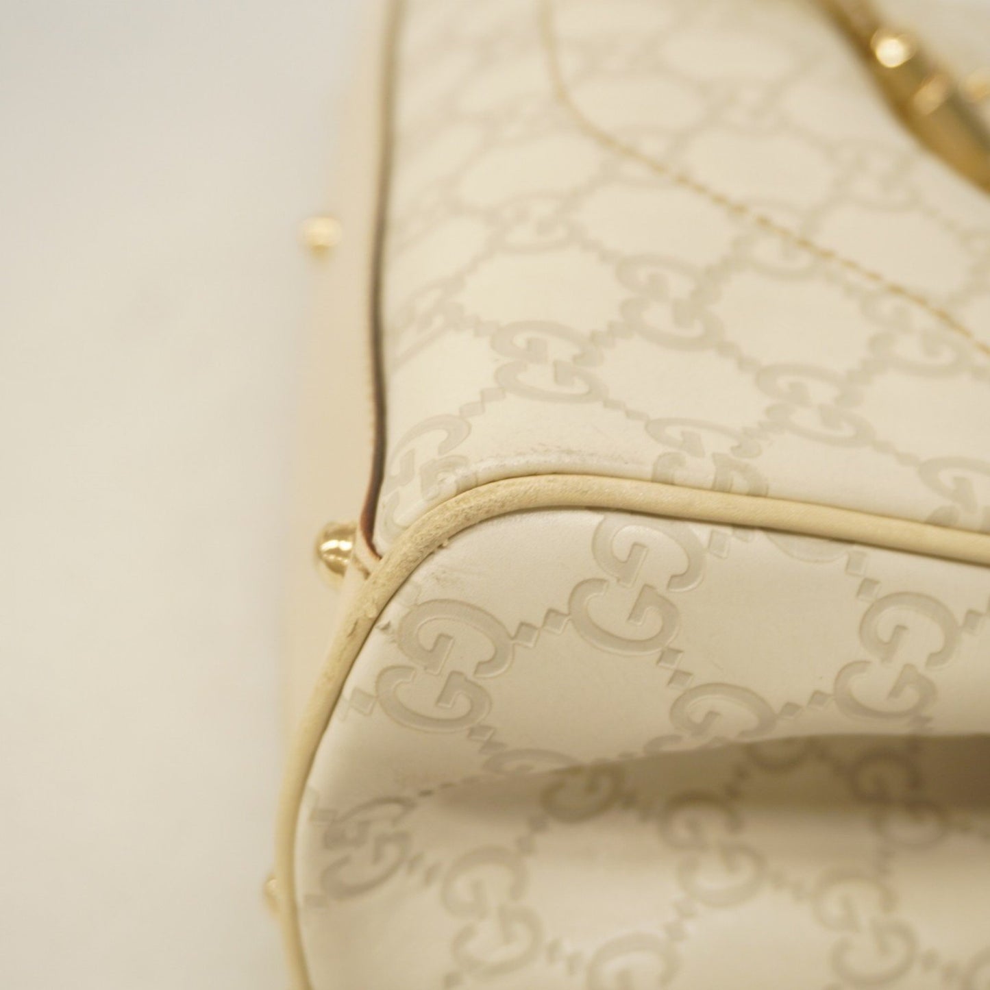 Gucci Jackie, Beige, Leather, shoulder